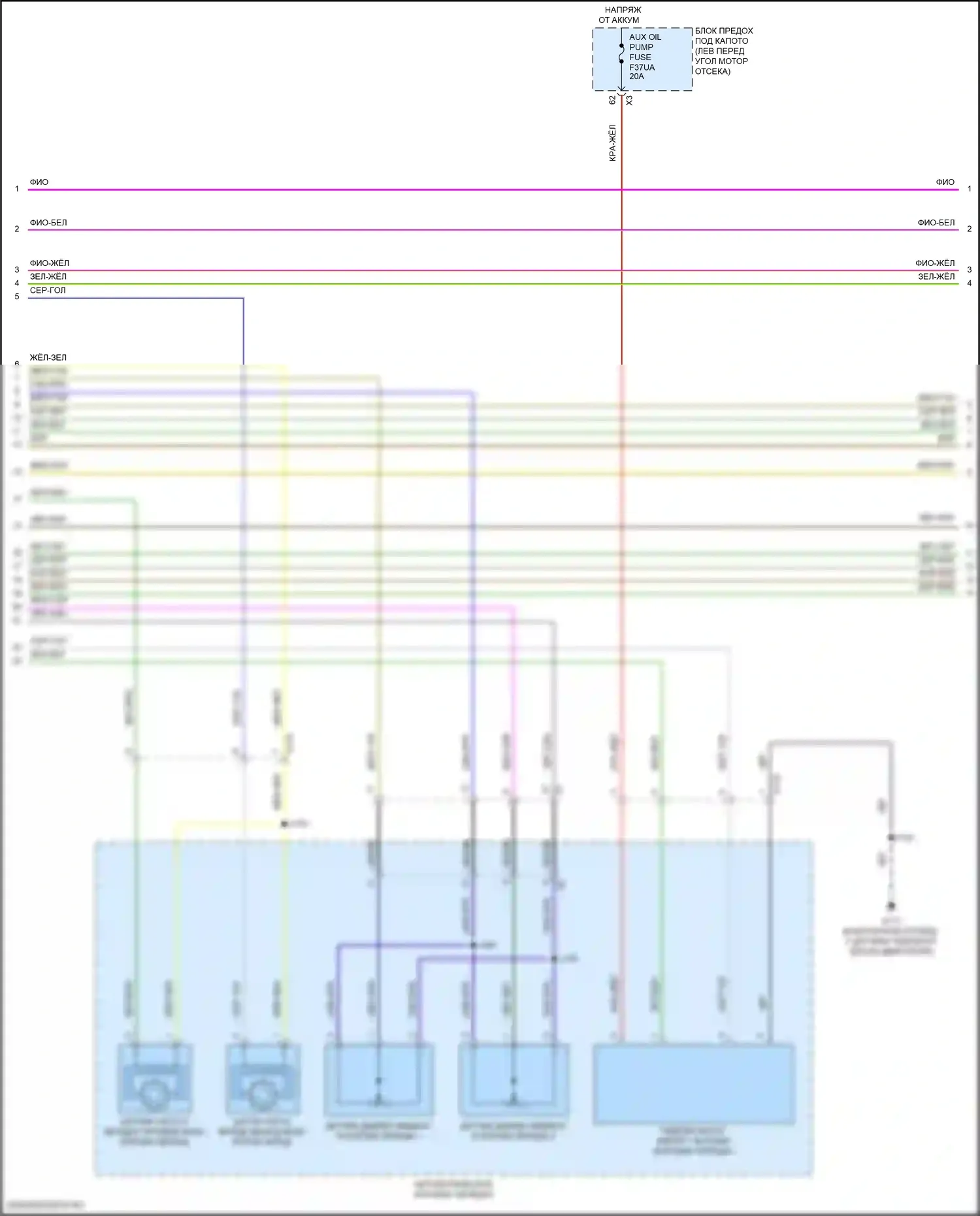 TrailBlazer Chevrolet II рестайлинг (2017-2024): Электросхема автоматической коробки передач, 2 скорости (2 из 4) 