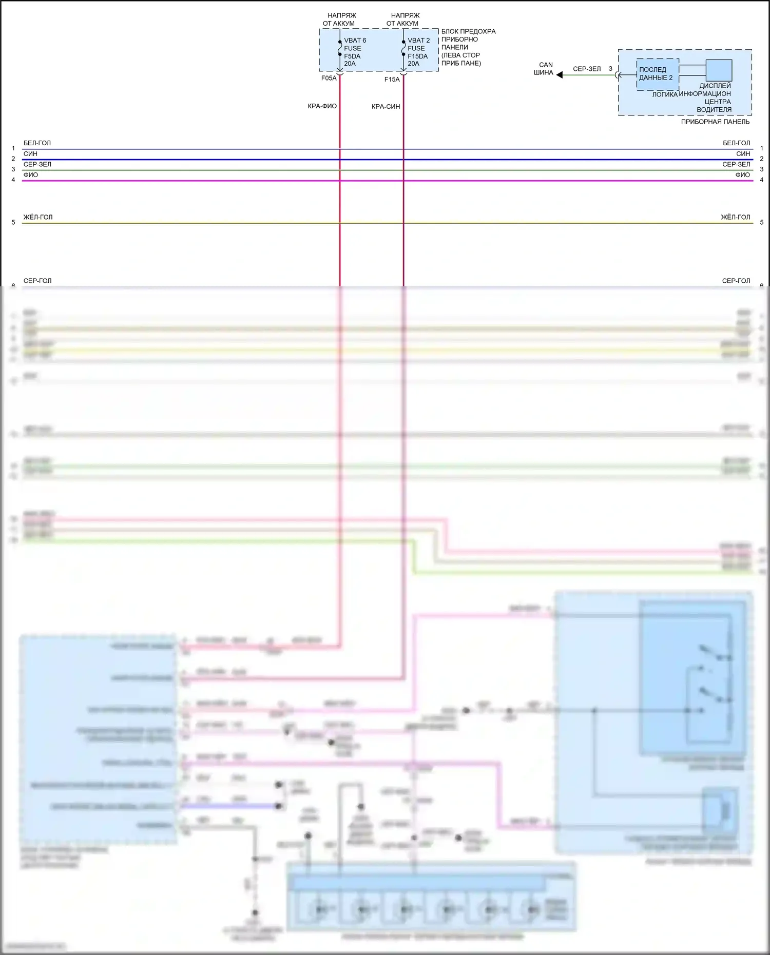 TrailBlazer Chevrolet II рестайлинг (2017-2024): Электросхема автоматической коробки передач, 9 скоростей (2 из 3) 