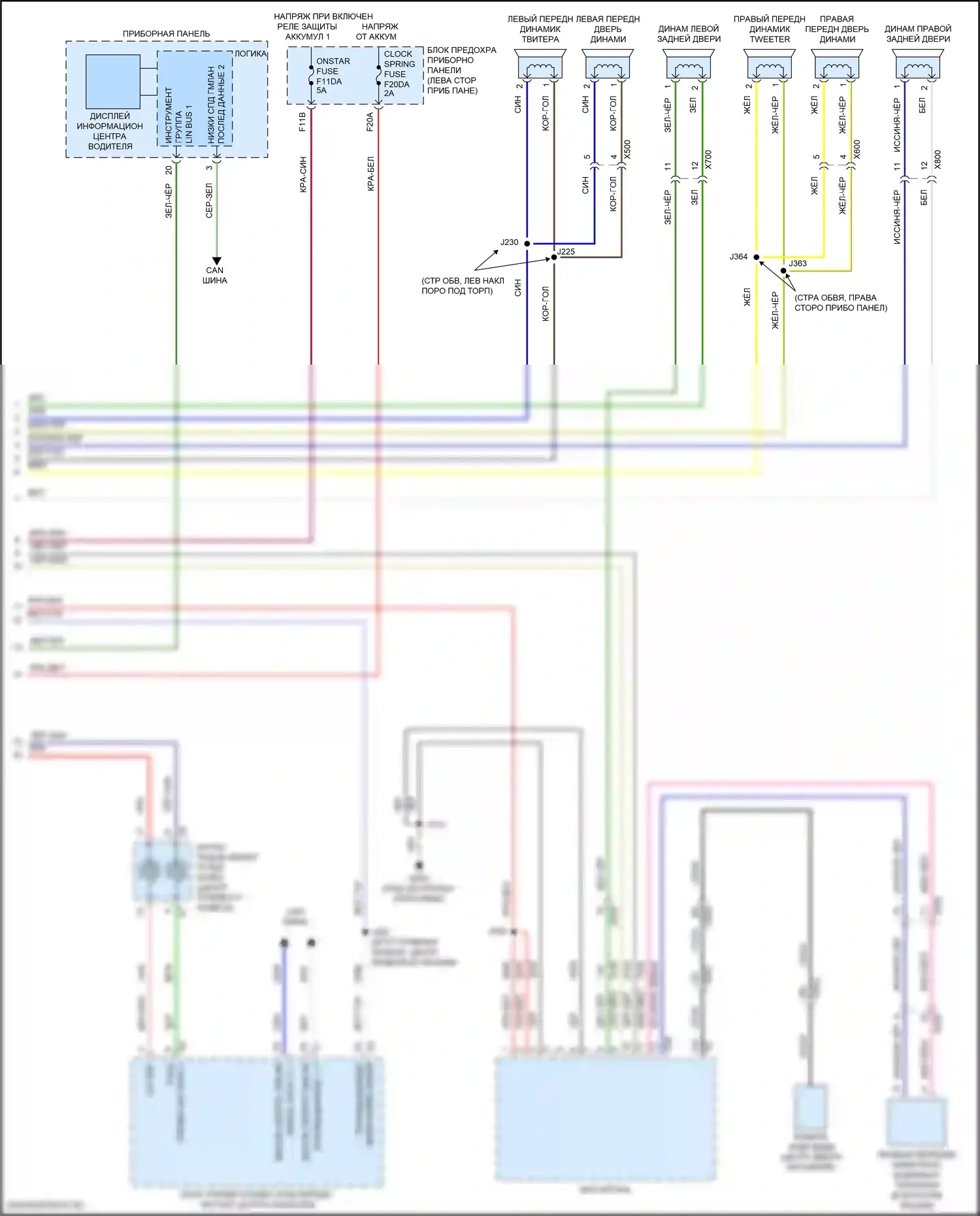 TrailBlazer Chevrolet II рестайлинг (2017-2024): Магнитола, средний/высокий уровень без усилителя и активного шума (3 из 3) 