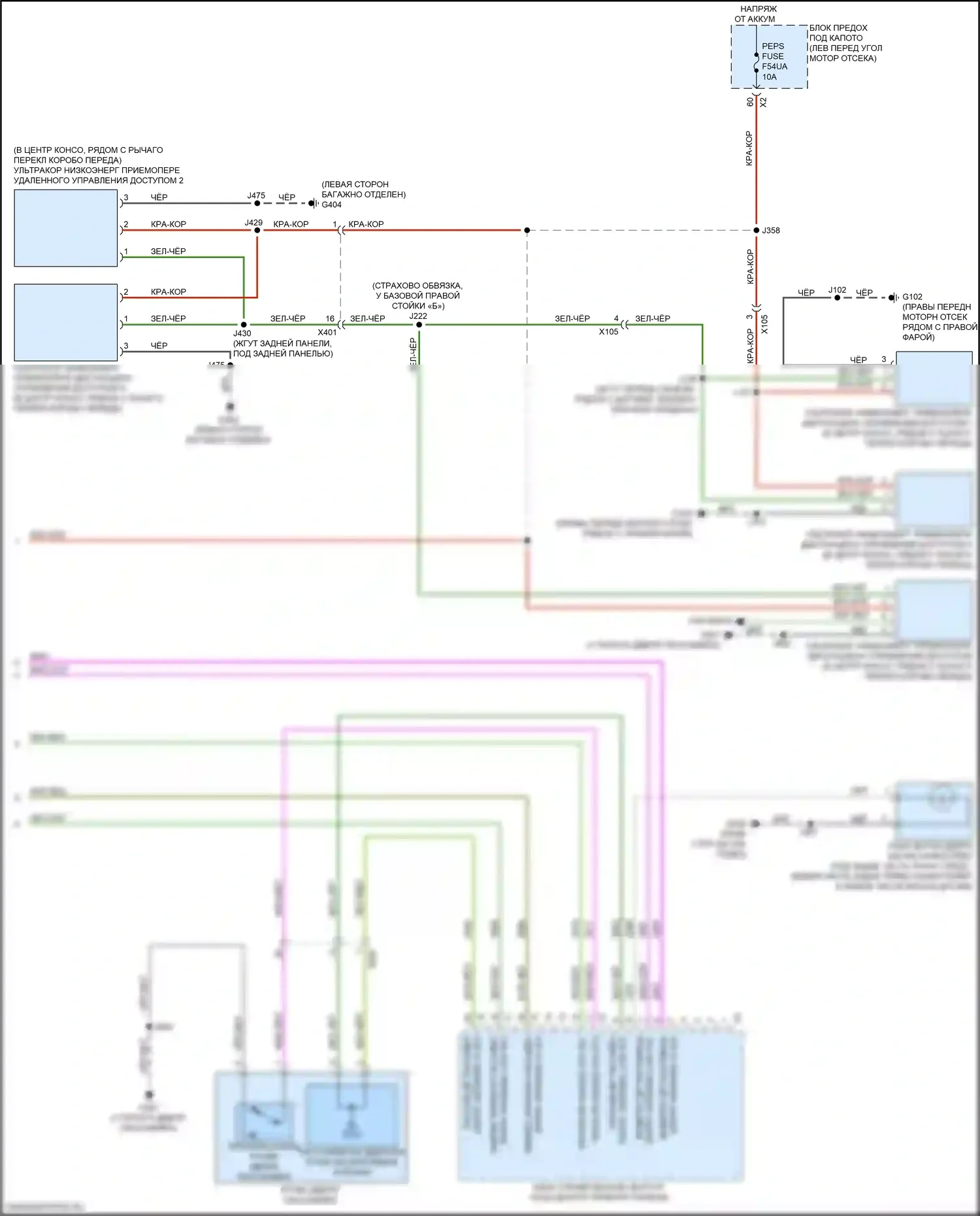 TrailBlazer Chevrolet II рестайлинг (2017-2024): Электросхема защиты от взлома (4 из 4) 