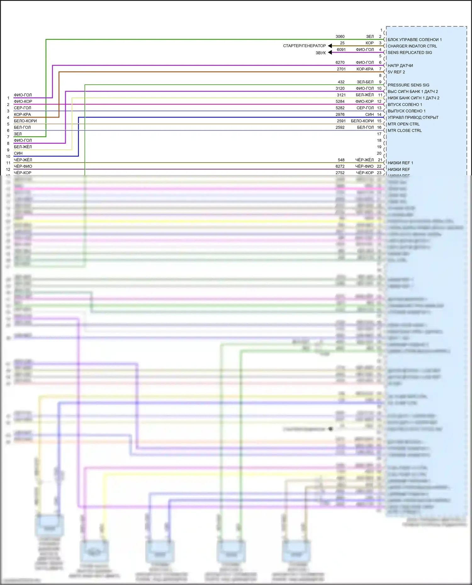 TrailBlazer Chevrolet III (2019-2024): Электросхема двигателя 1.3l vin l (7 из 7) 