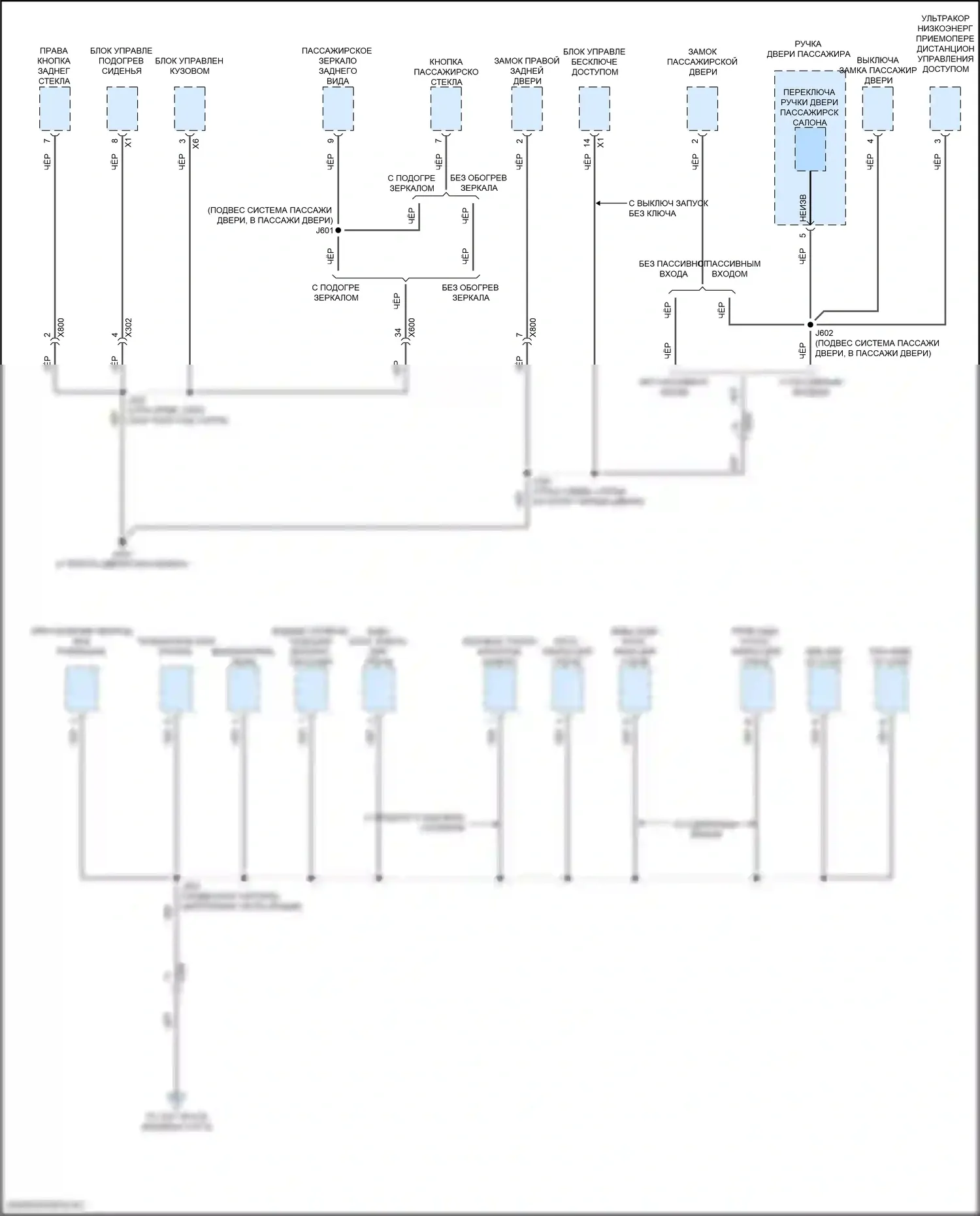 TrailBlazer Chevrolet III (2019-2024): Электросхема разводки массы (4 из 6) 