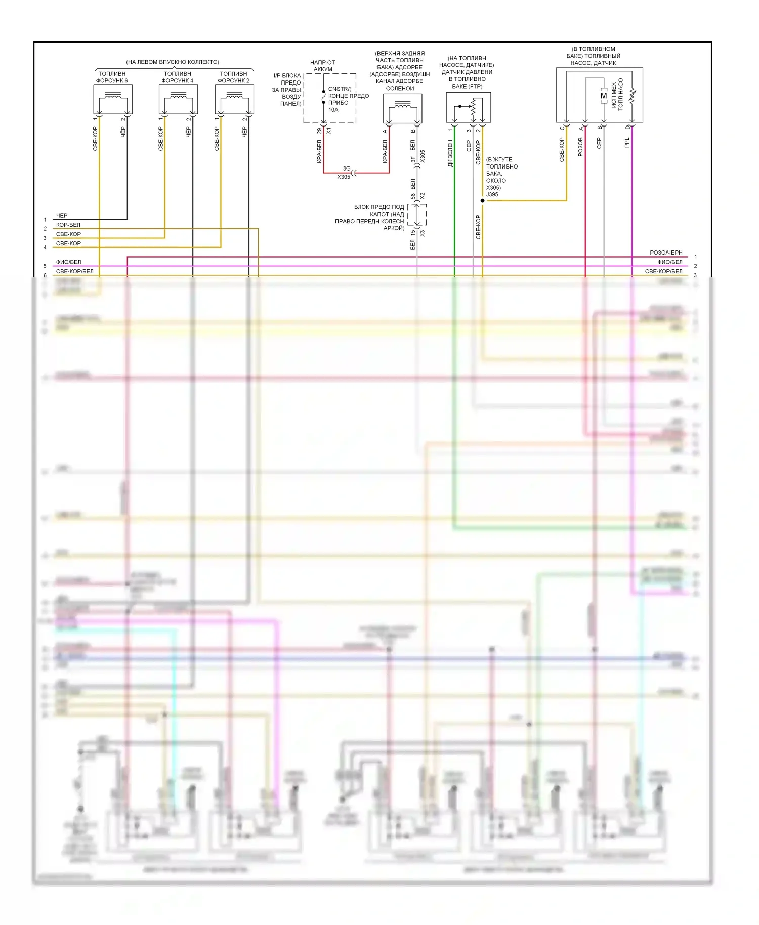 Traverse Chevrolet I (2008-2012): Электросхема двигателя 3.6l vin d (3 из 6) 