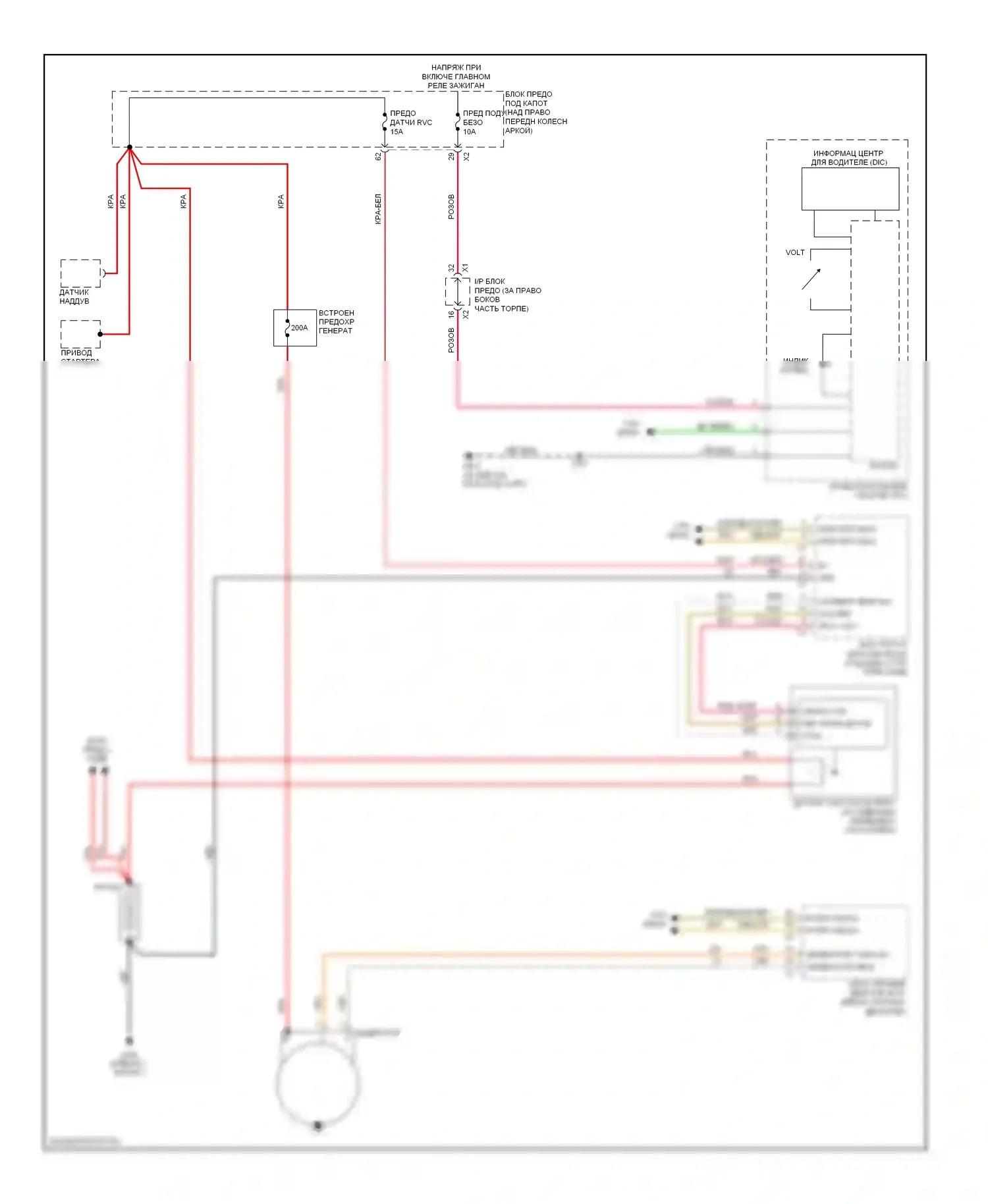 Traverse Chevrolet I (2008-2012): Электросхема генератора 
