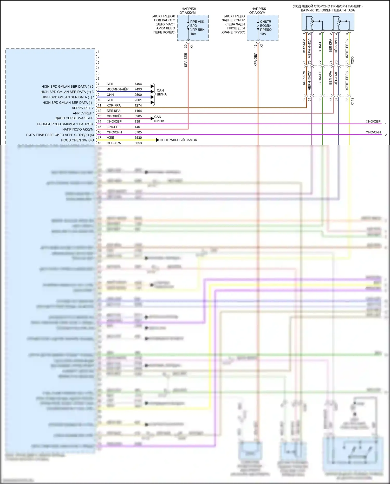 Traverse Chevrolet II (2017-2021): Электросхема двигателя 2.0l vin x (1 из 8) 