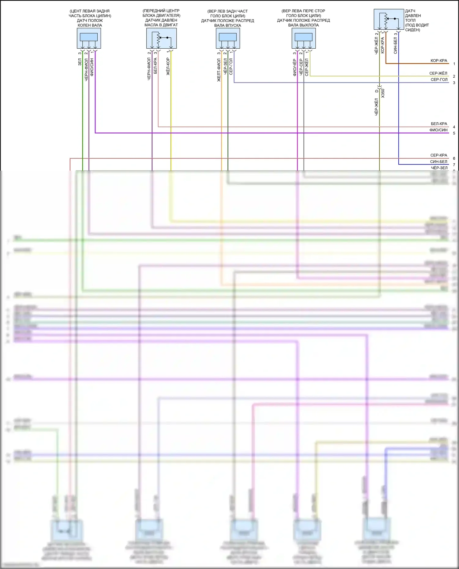 Traverse Chevrolet II (2017-2021): Электросхема двигателя 2.0l vin x (7 из 8) 