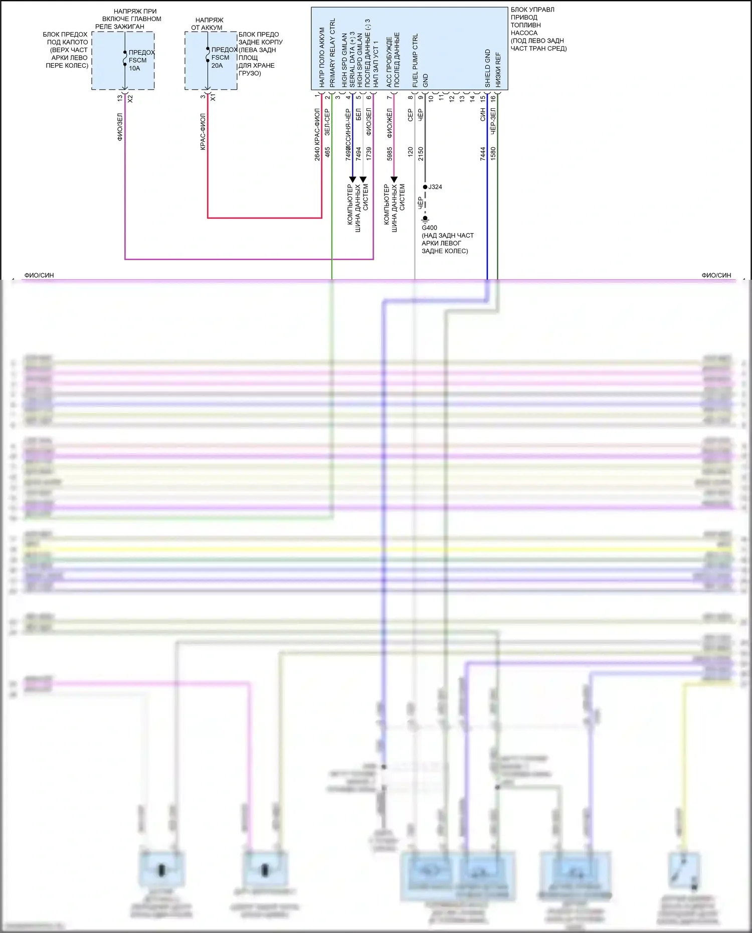 Traverse Chevrolet II (2017-2021): Электросхема двигателя 3,6л vin w (5 из 9) 