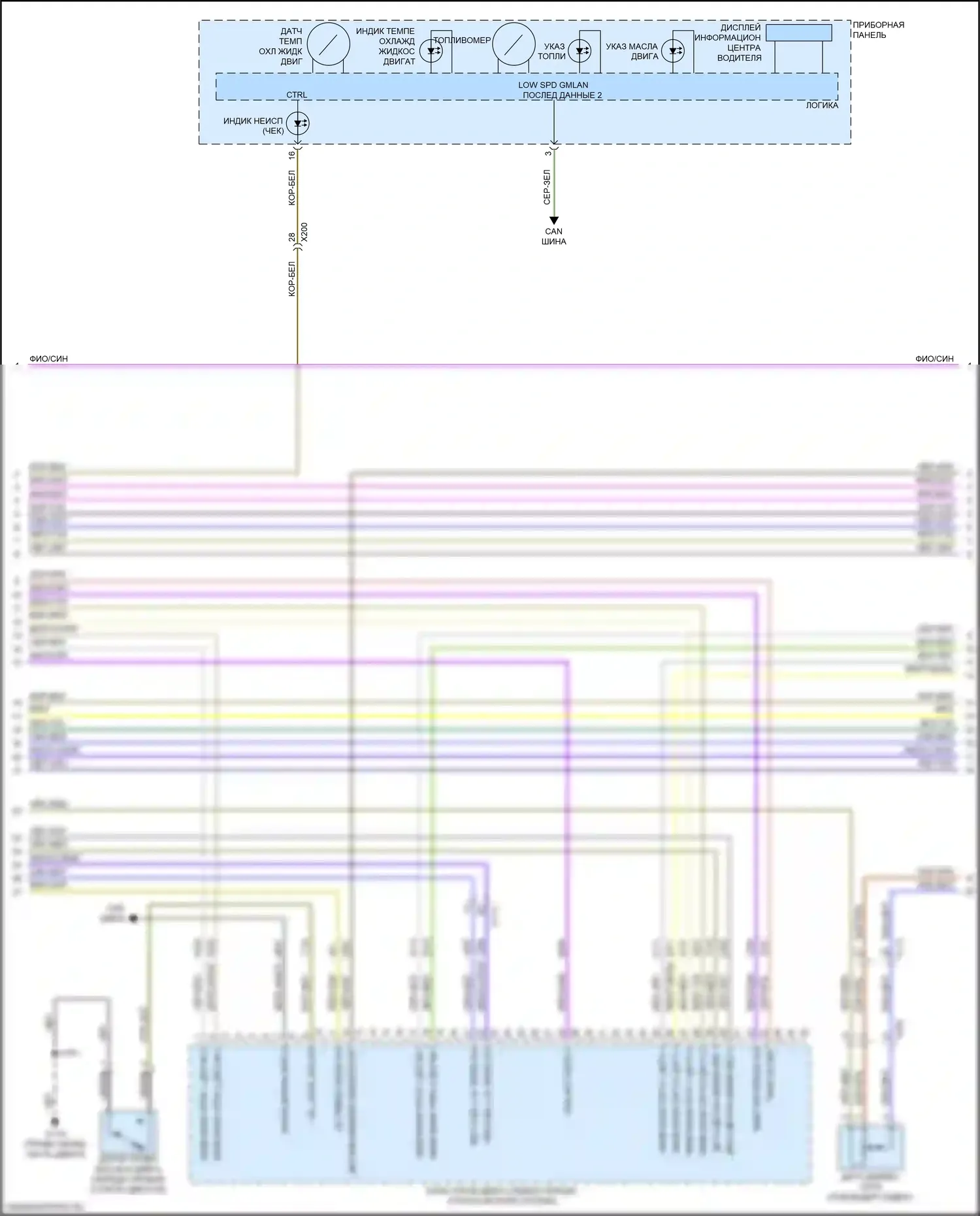 Traverse Chevrolet II (2017-2021): Электросхема двигателя 3,6л vin w (6 из 9) 