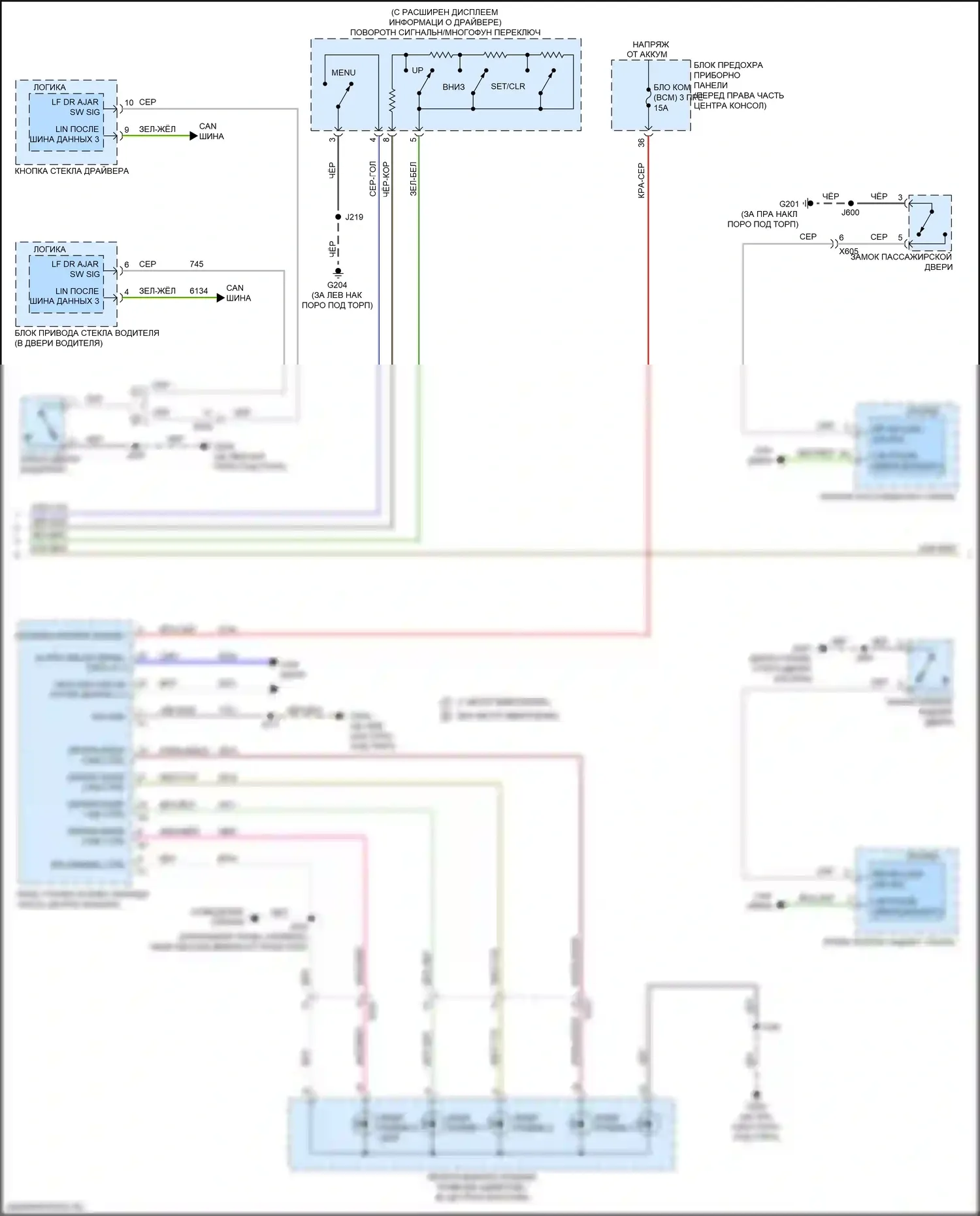 Traverse Chevrolet II (2017-2021): Электросхема приборной панели (2 из 3) 