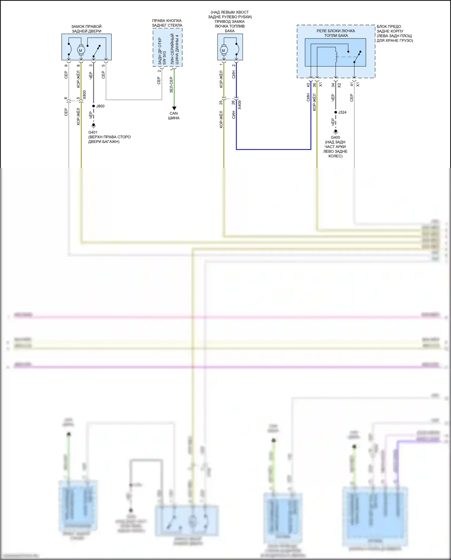 Traverse Chevrolet II (2017-2021): Электросхема защиты от взлома (3 из 5) 