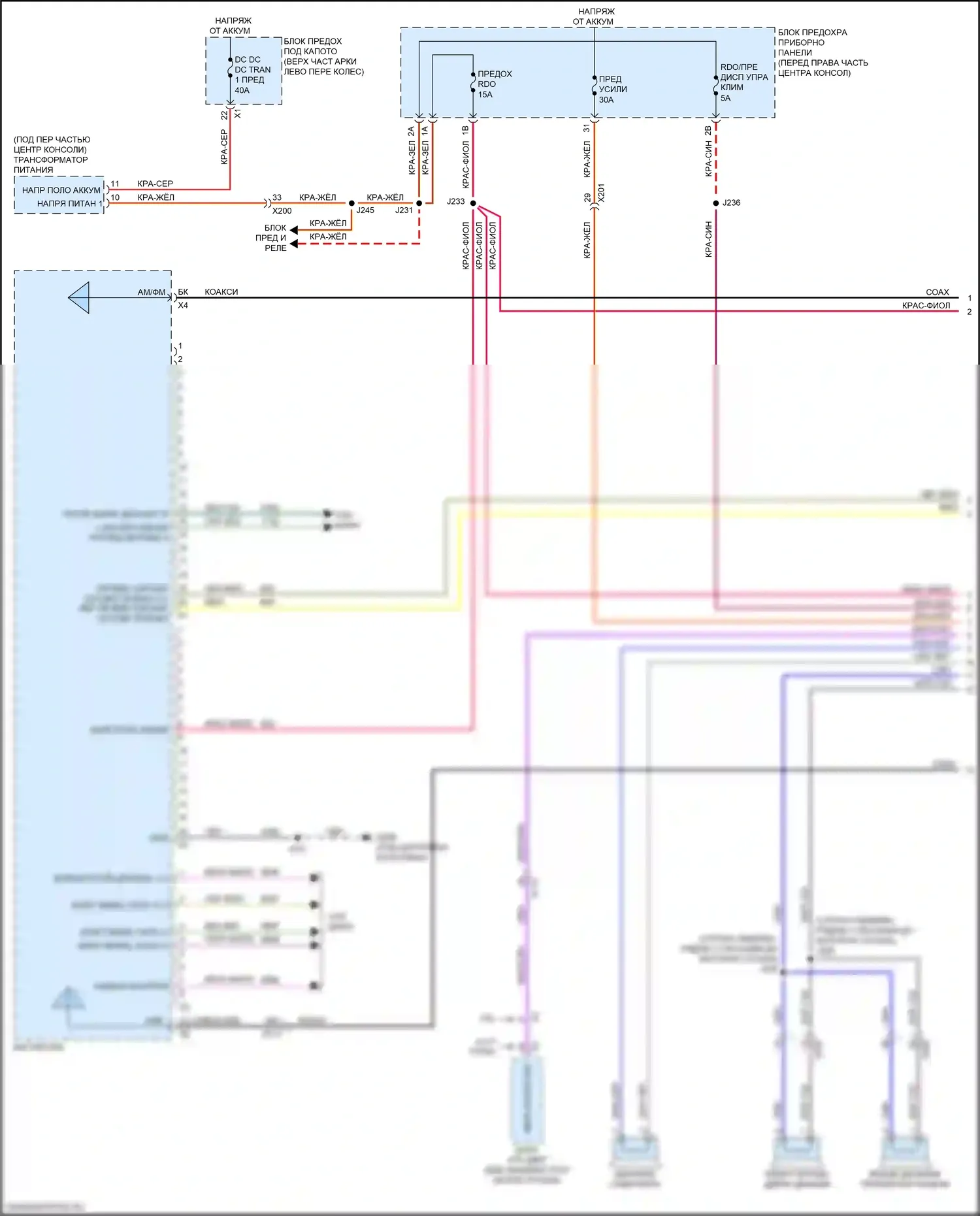 Traverse Chevrolet II (2017-2021): Электросхема навигации, без активных шумов (1 из 5) 