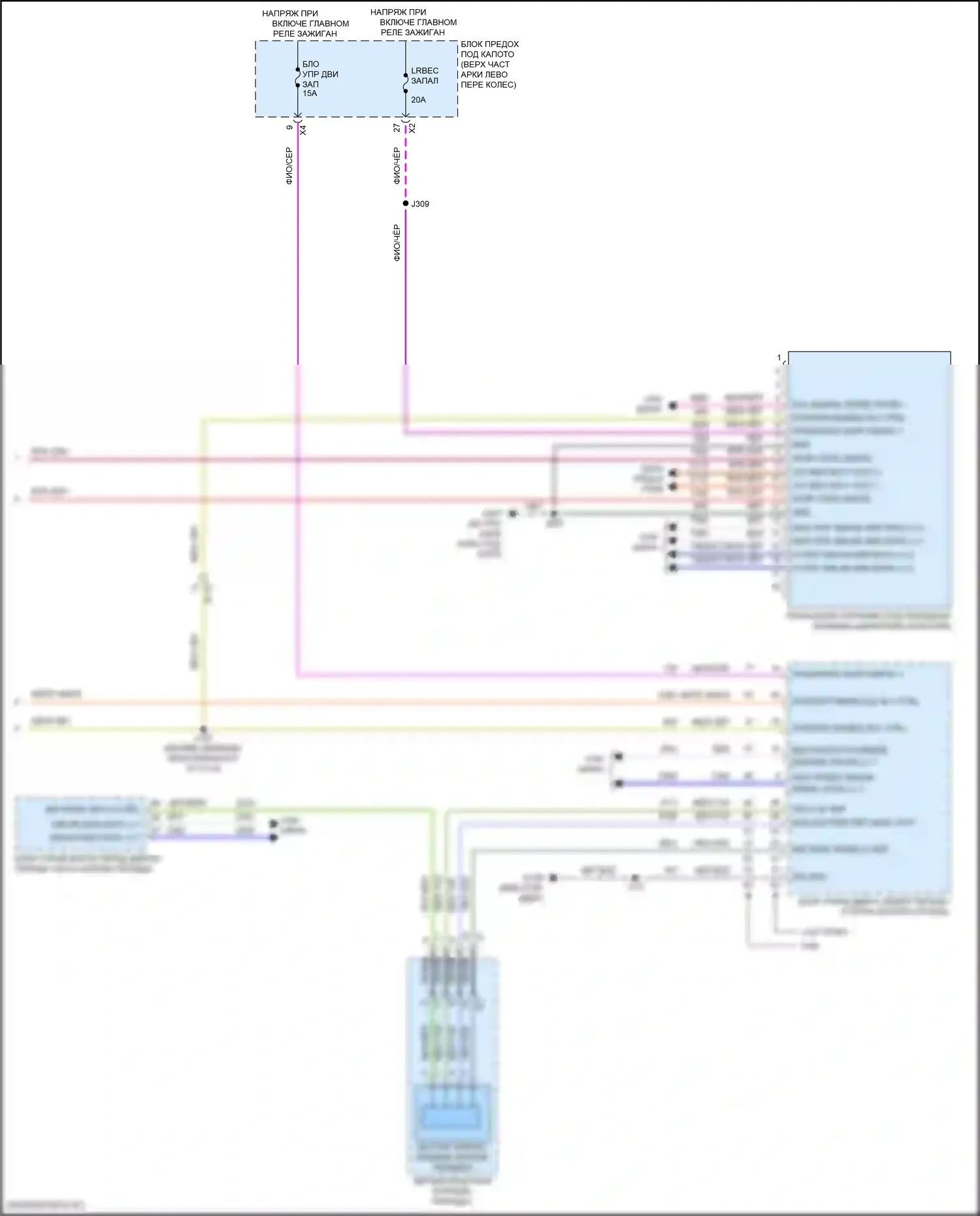 Traverse Chevrolet II (2017-2021): Электросхема стартера (2 из 2) 
