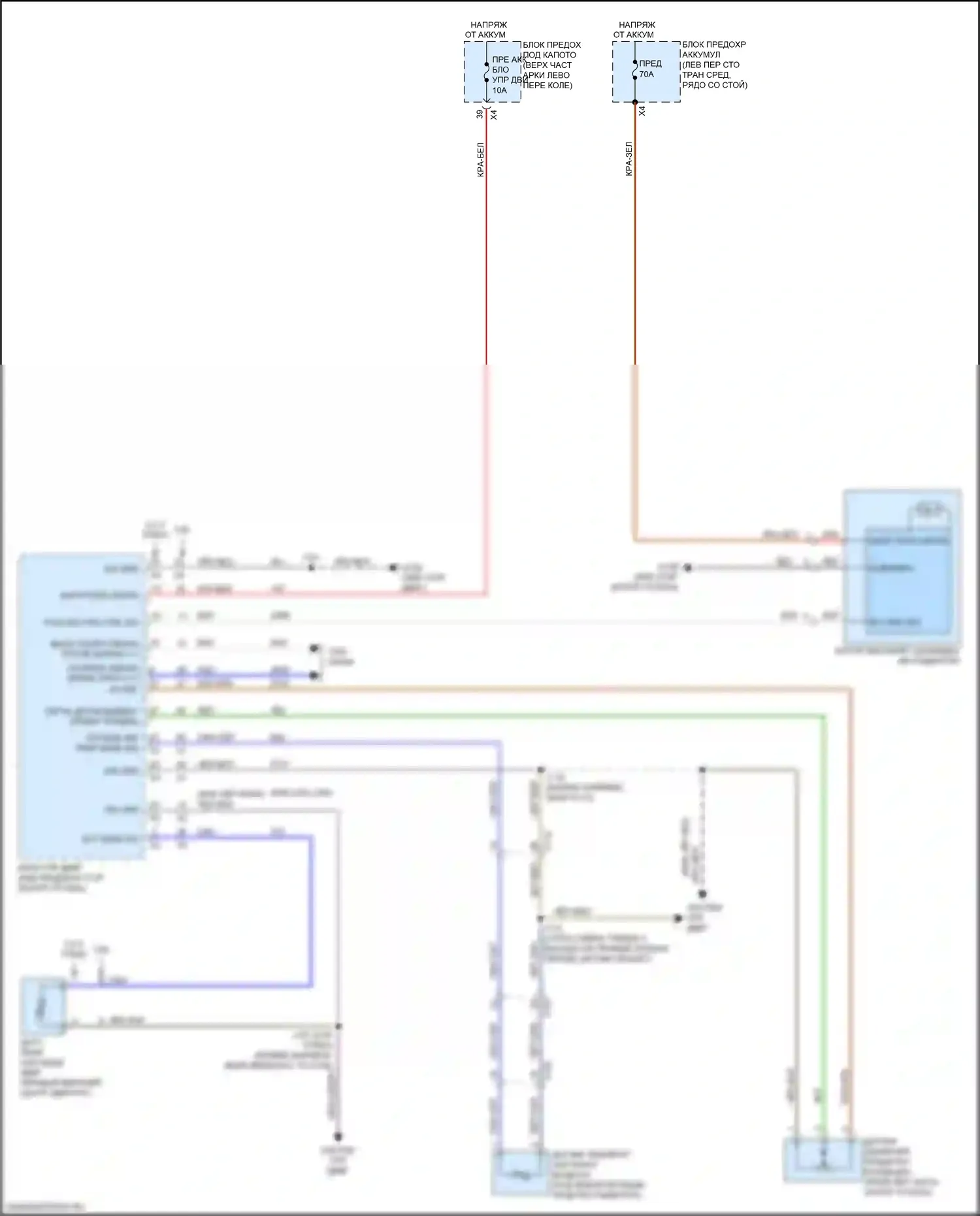 Traverse Chevrolet II (2017-2021): Электросхема вентилятора охлаждения 