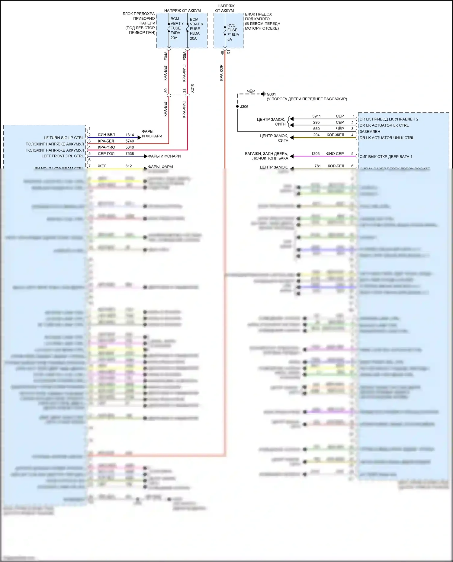 Trax Chevrolet II (2023-2024): Электросхема блоков управления кузовом (2 из 2) 