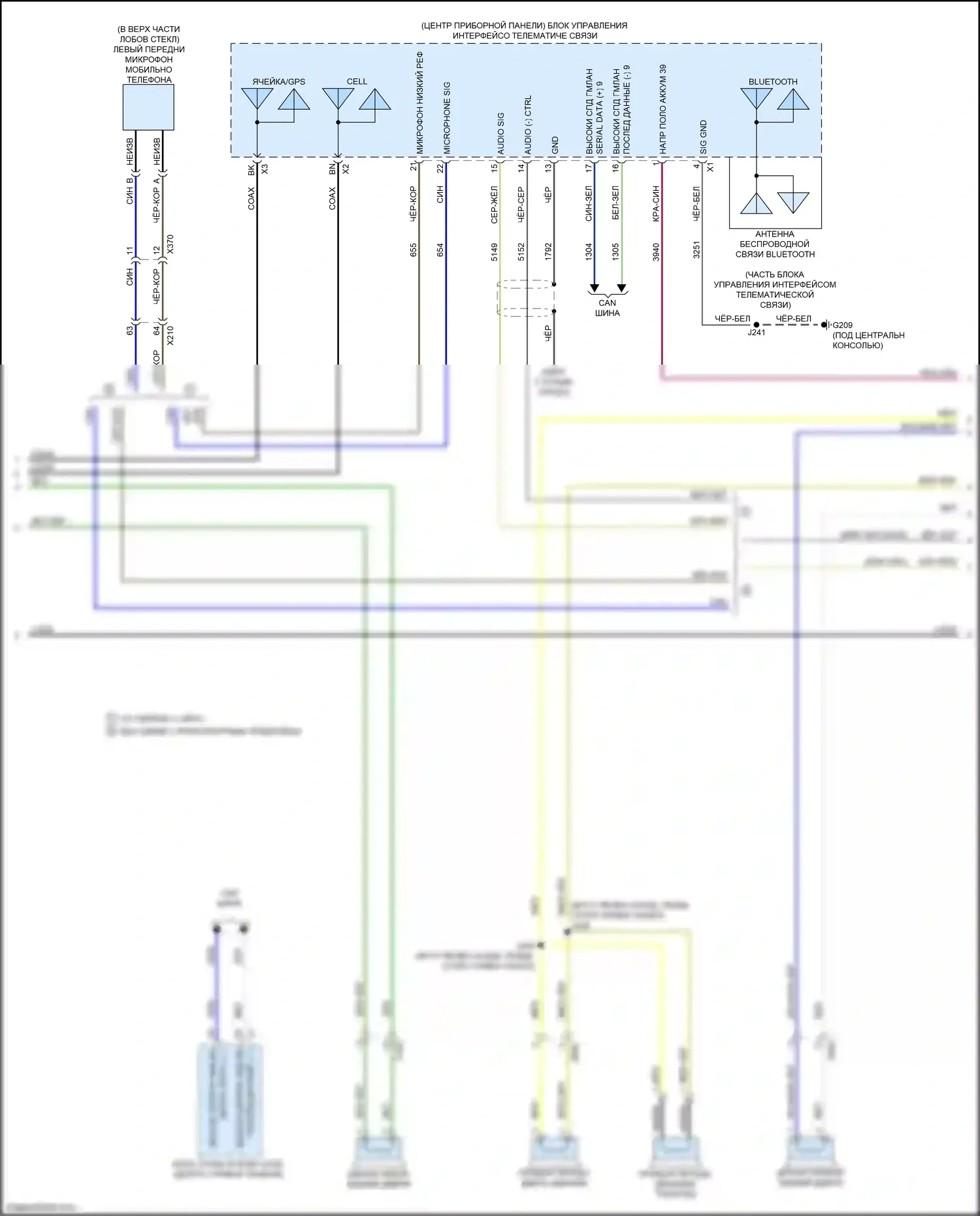 Trax Chevrolet II (2023-2024): Электросхема магнитолы, с 11-дюймовым сенсорным экраном (3 из 4) 