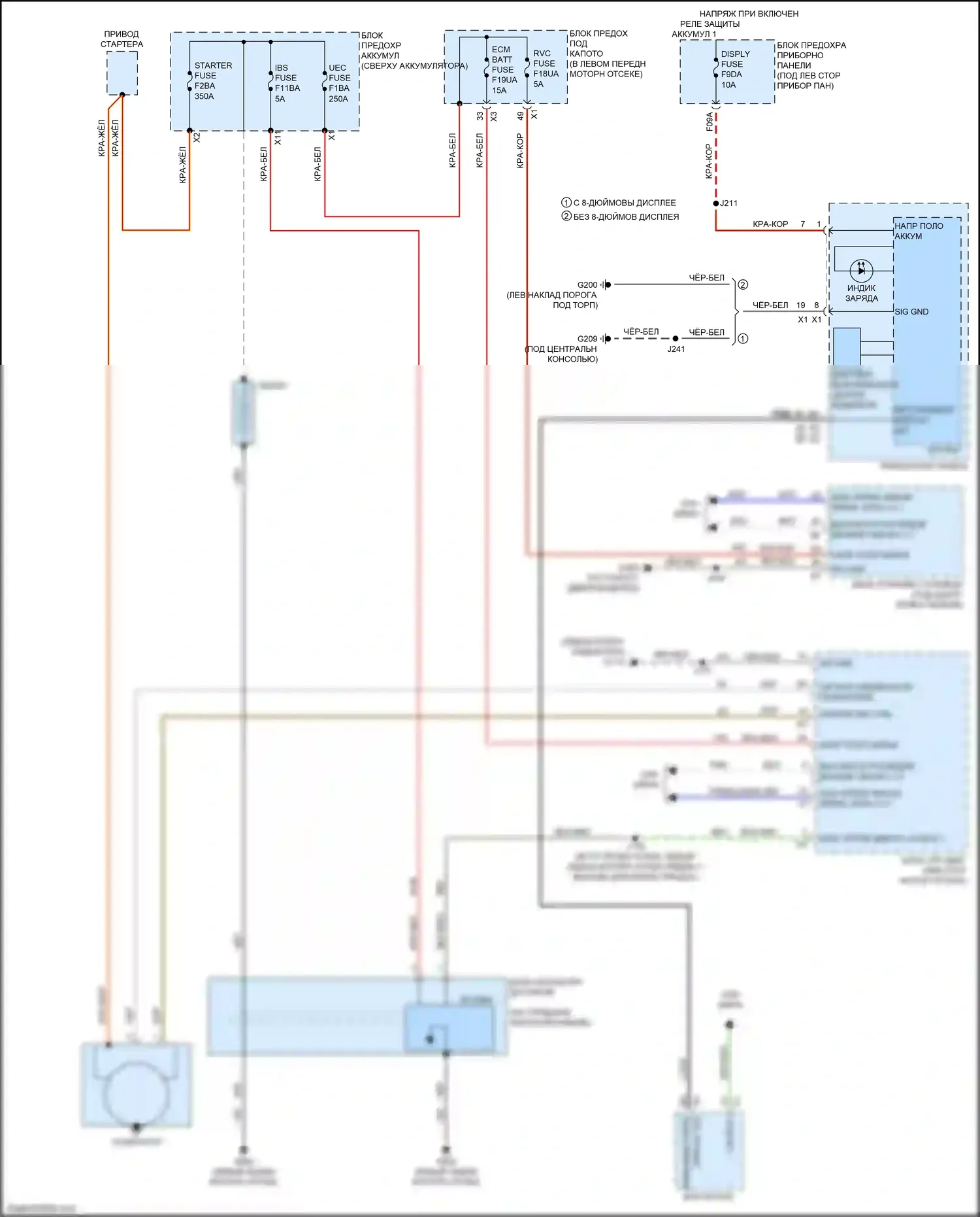 Trax Chevrolet II (2023-2024): Электросхема генератора 