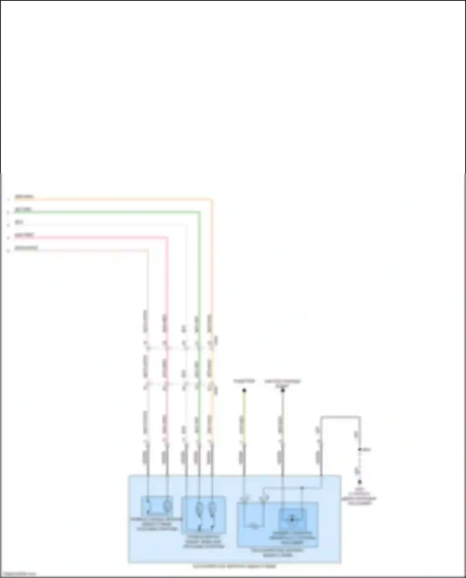 Trax Chevrolet II (2023-2024): Управление зеркалами заднего вида электросхема (2 из 2) 