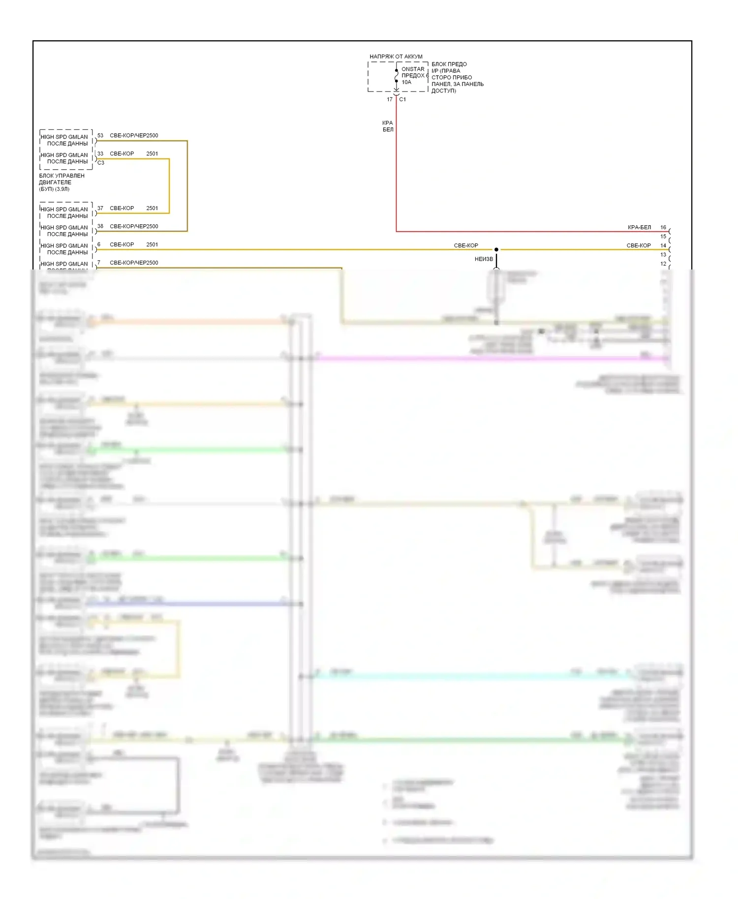 Uplander Chevrolet I (2004-2008): Can шина электросхема 