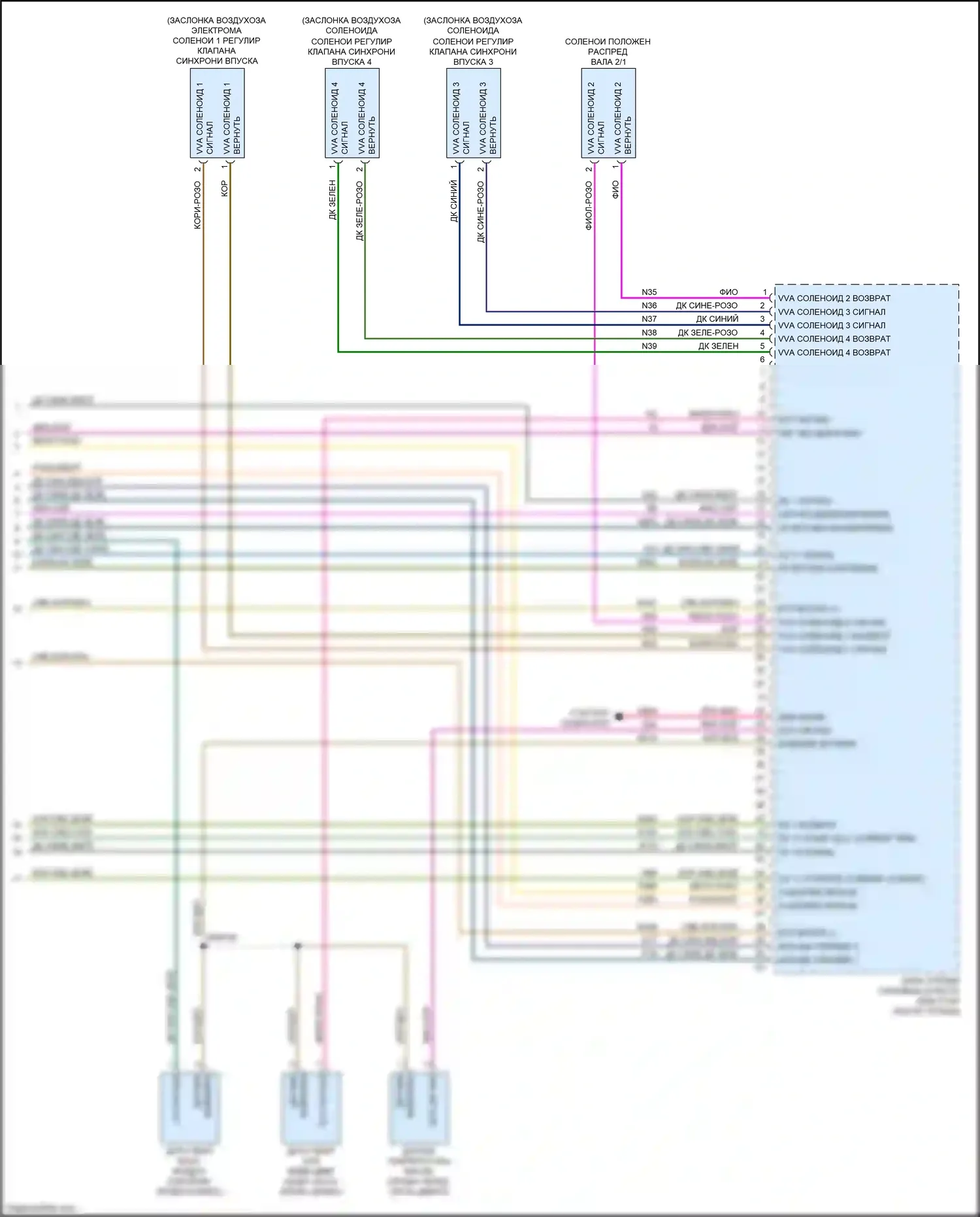 200 Chrysler II (2014-2016): Электросхема двигателя 2.4л (6 из 6) 