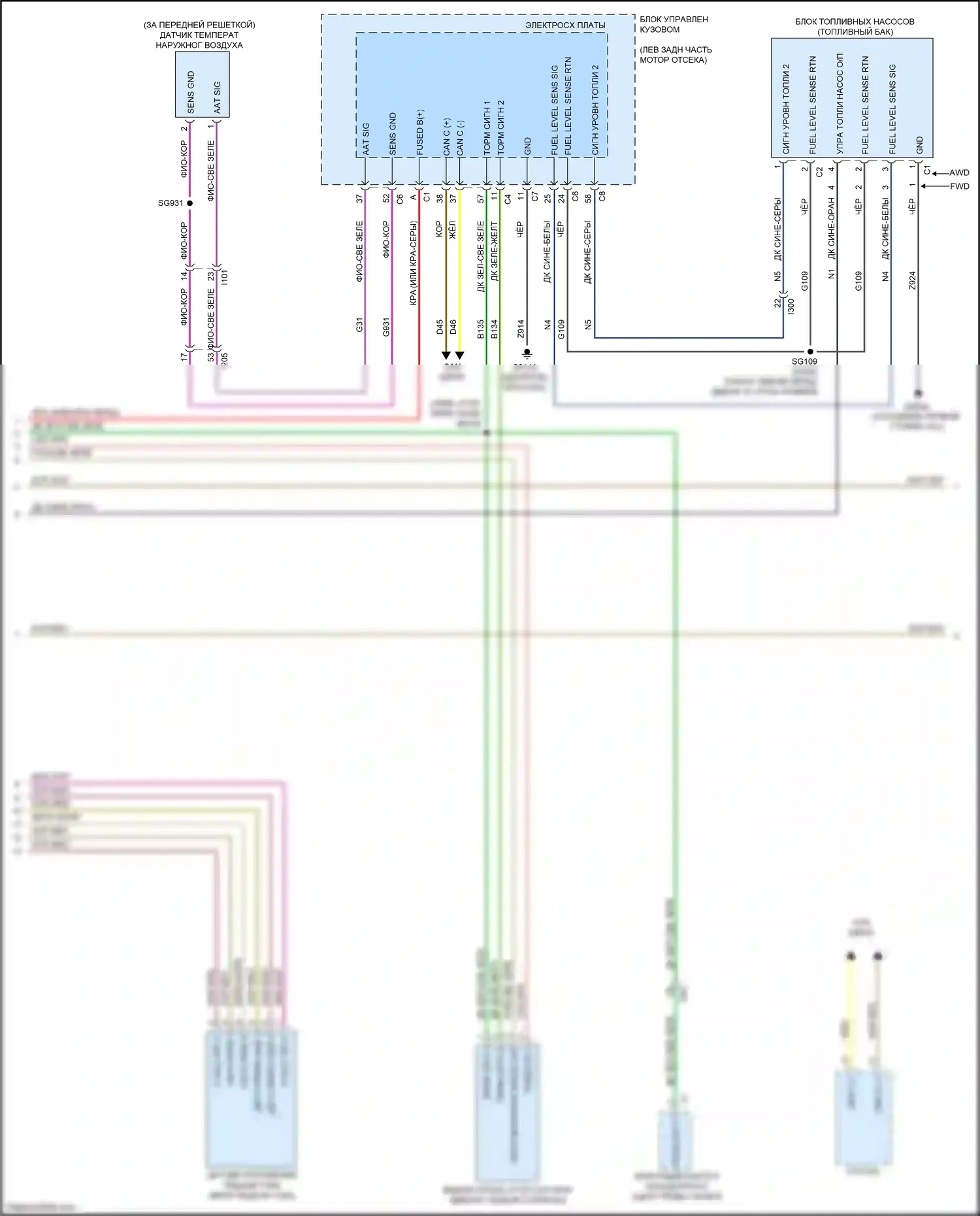 200 Chrysler II (2014-2016): Электросхема двигателя 3.6л (3 из 7) 