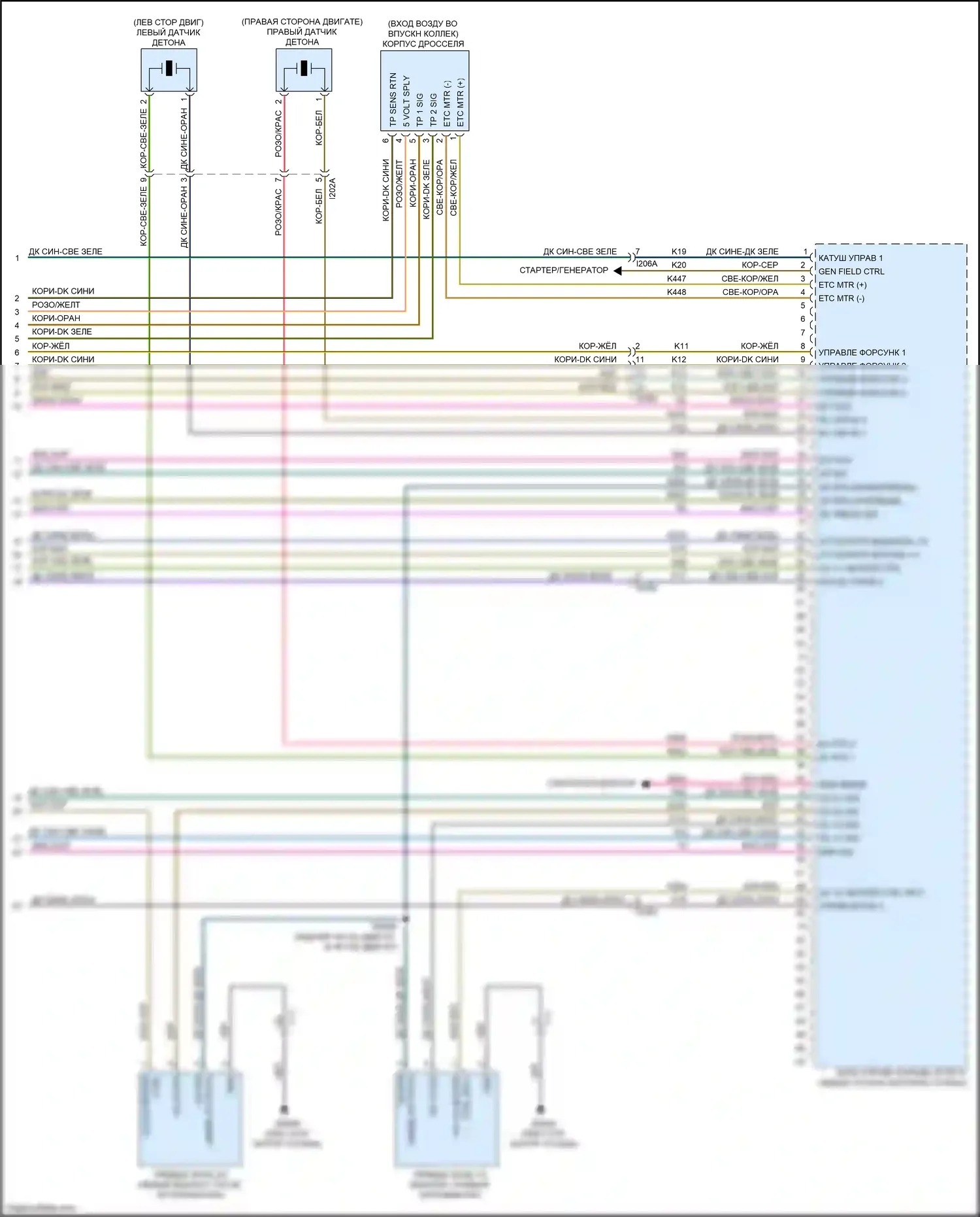 200 Chrysler II (2014-2016): Электросхема двигателя 3.6л (7 из 7) 