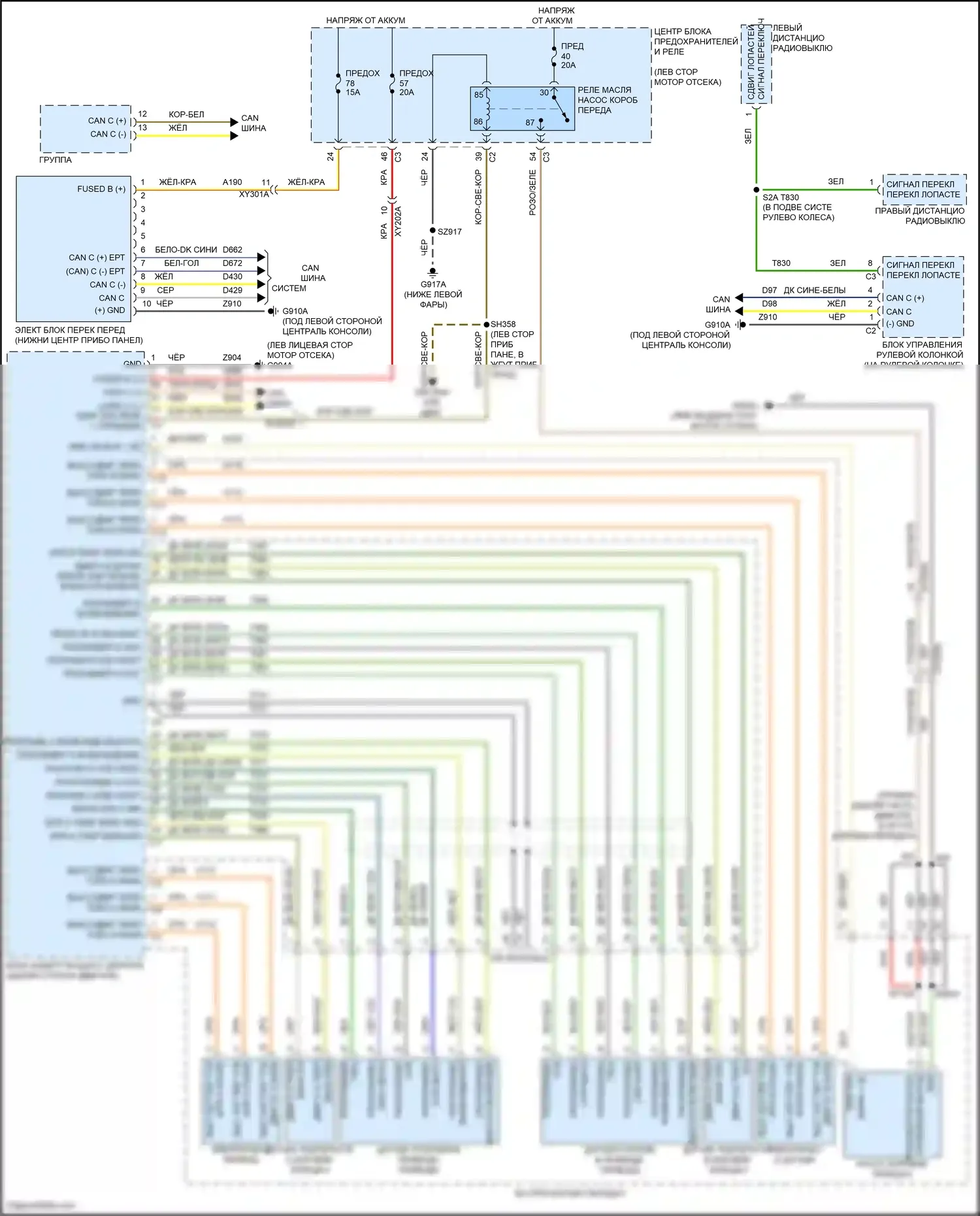 Pacifica Chrysler RU рестайлинг (2020-2024): 3,6-литровый гибрид, электросхема автоматической коробки передач 