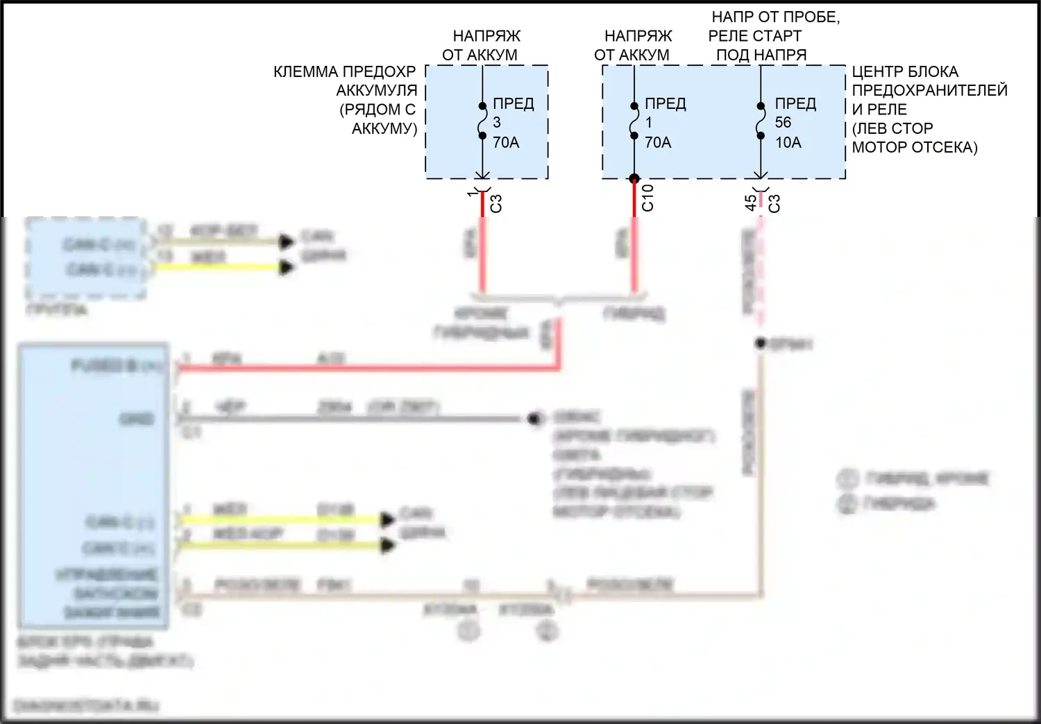 Pacifica Chrysler RU (2016-2020): Электросхема электроусилителя руля 