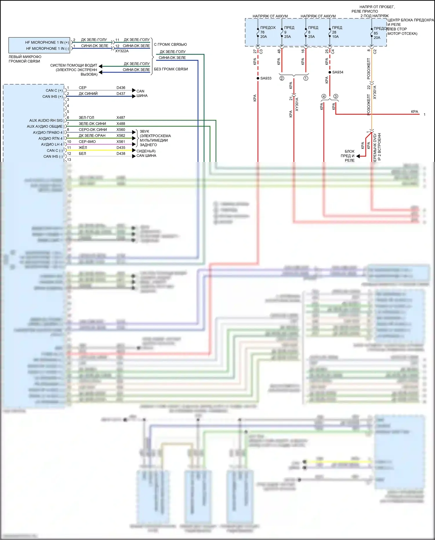 Pacifica Chrysler RU (2016-2020): Электросхема навигации, премиум (1 из 4) 