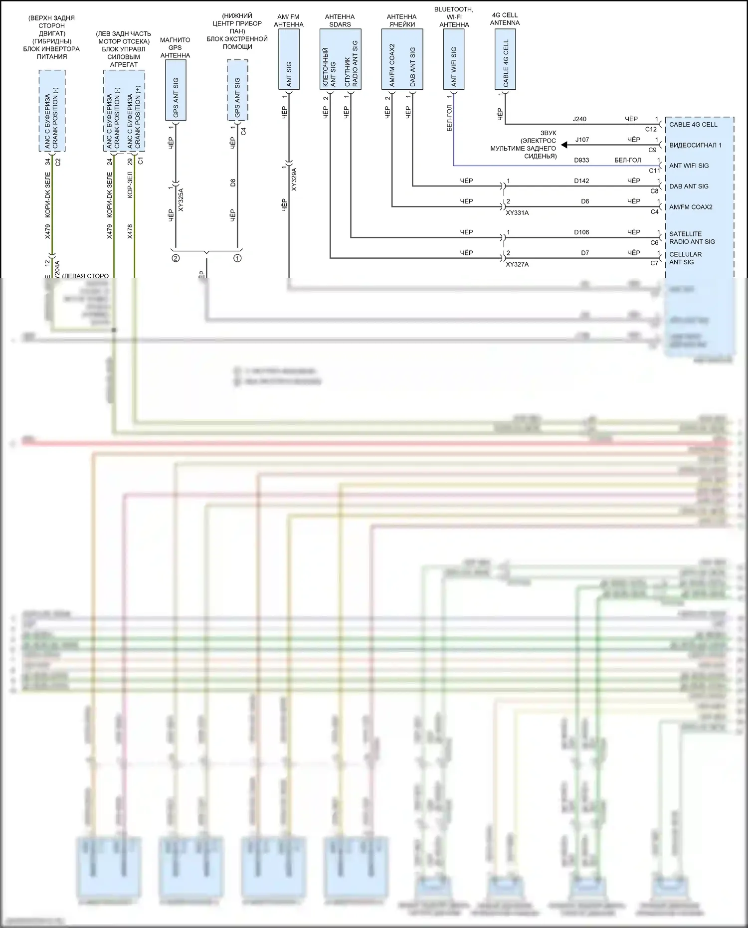 Pacifica Chrysler RU (2016-2020): Электросхема навигации, премиум (3 из 4) 