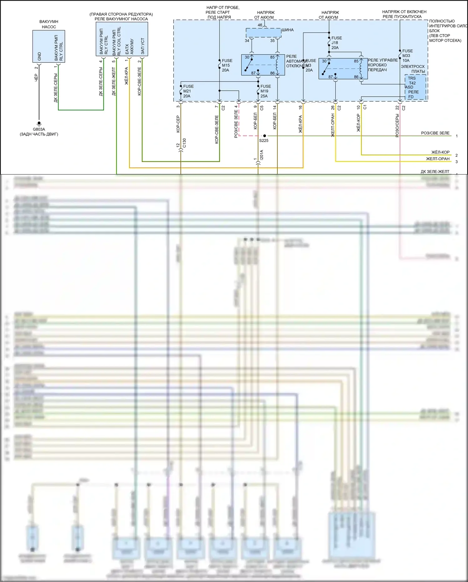 Town & Country Chrysler V рестайлинг (2010-2016): Электросхема двигателя 3.6л (4 из 6) 