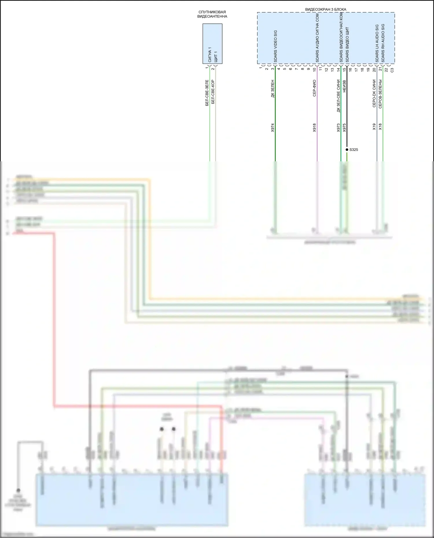 Town & Country Chrysler V рестайлинг (2010-2016): Электросхема магнитола, с сенсорным экраном (2 из 4) 