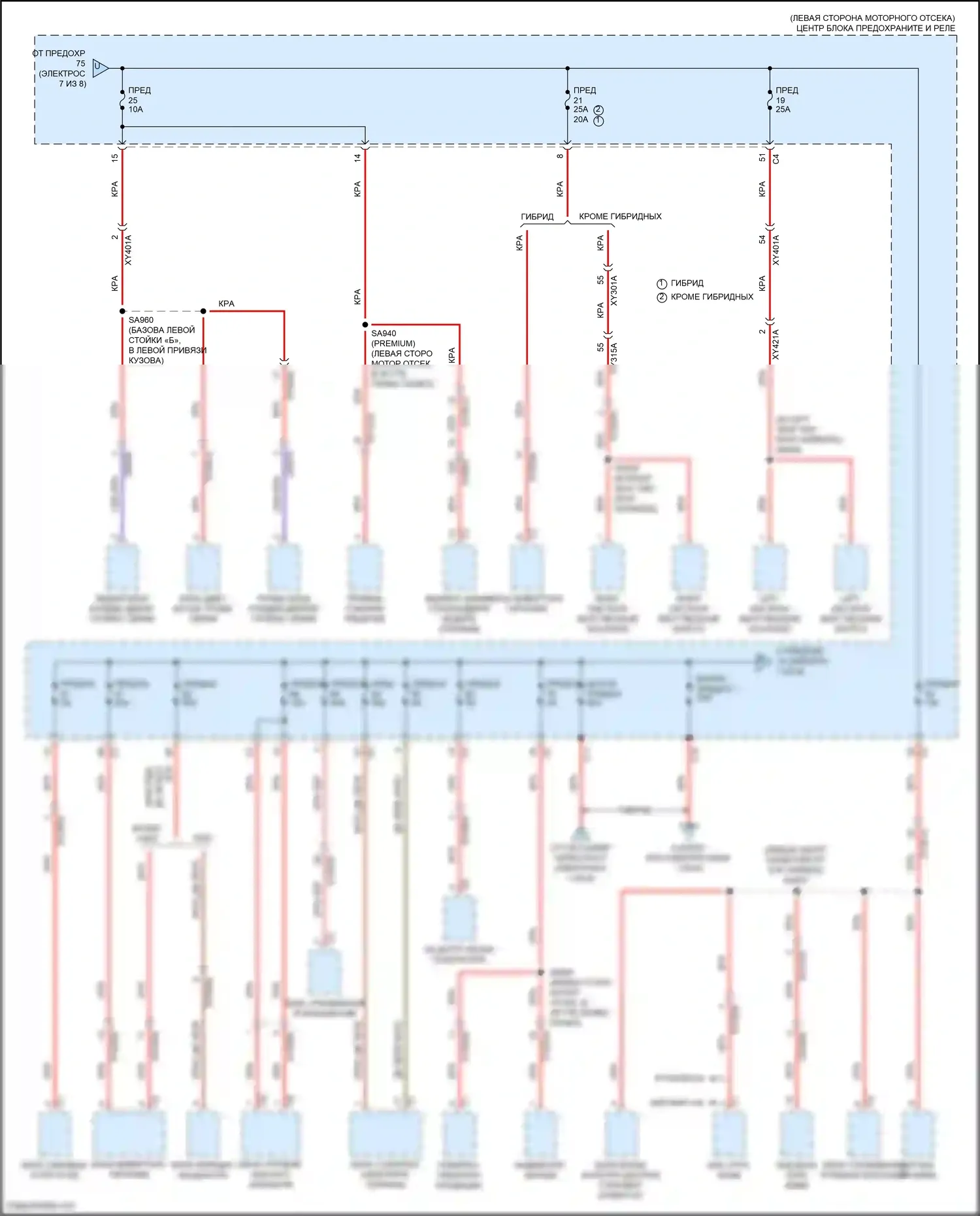 Voyager Chrysler VI (2019-2024): Электросхема блока предохранителей реле (8 из 8) 