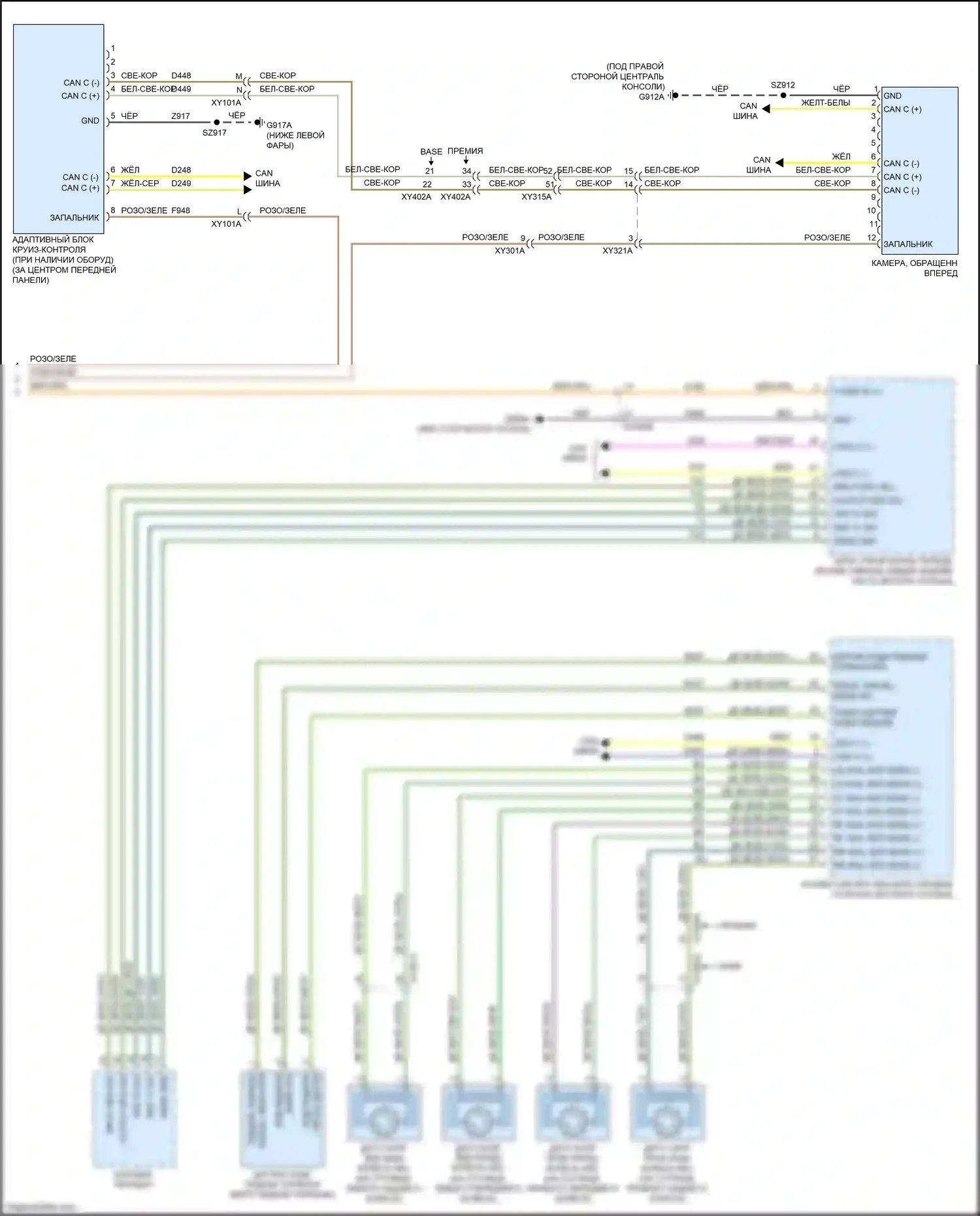 Voyager Chrysler VI (2019-2024): Электросхема круиз-контроля (2 из 2) 