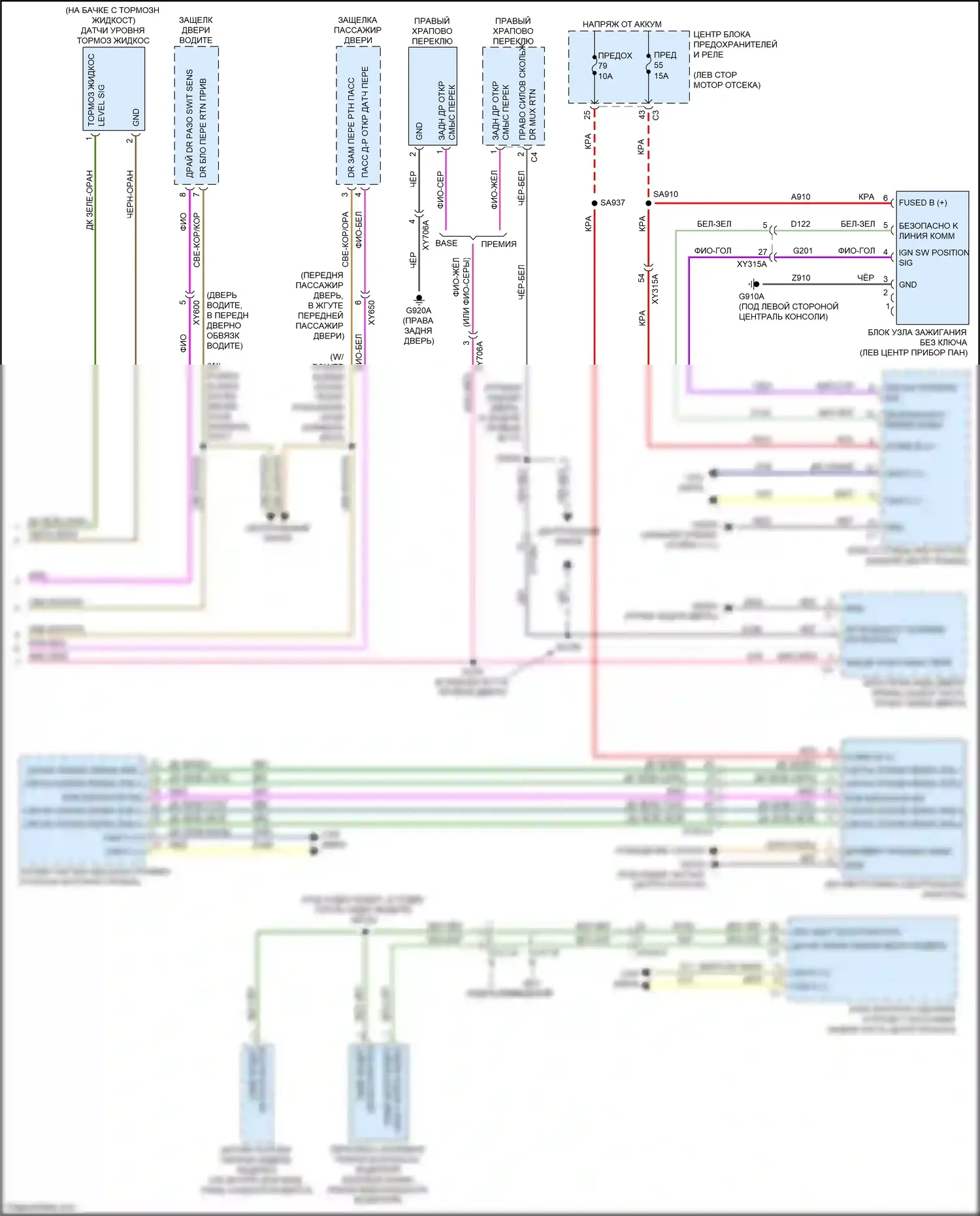 Voyager Chrysler VI (2019-2024): Электросхема помощников водителя (2 из 2) 