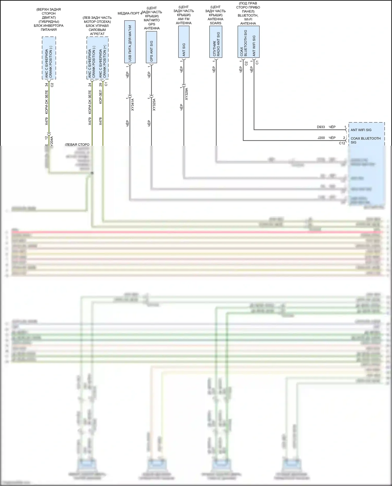 Voyager Chrysler VI (2019-2024): Электросхема навигации, премиум 1 без rfv (4 из 5) 