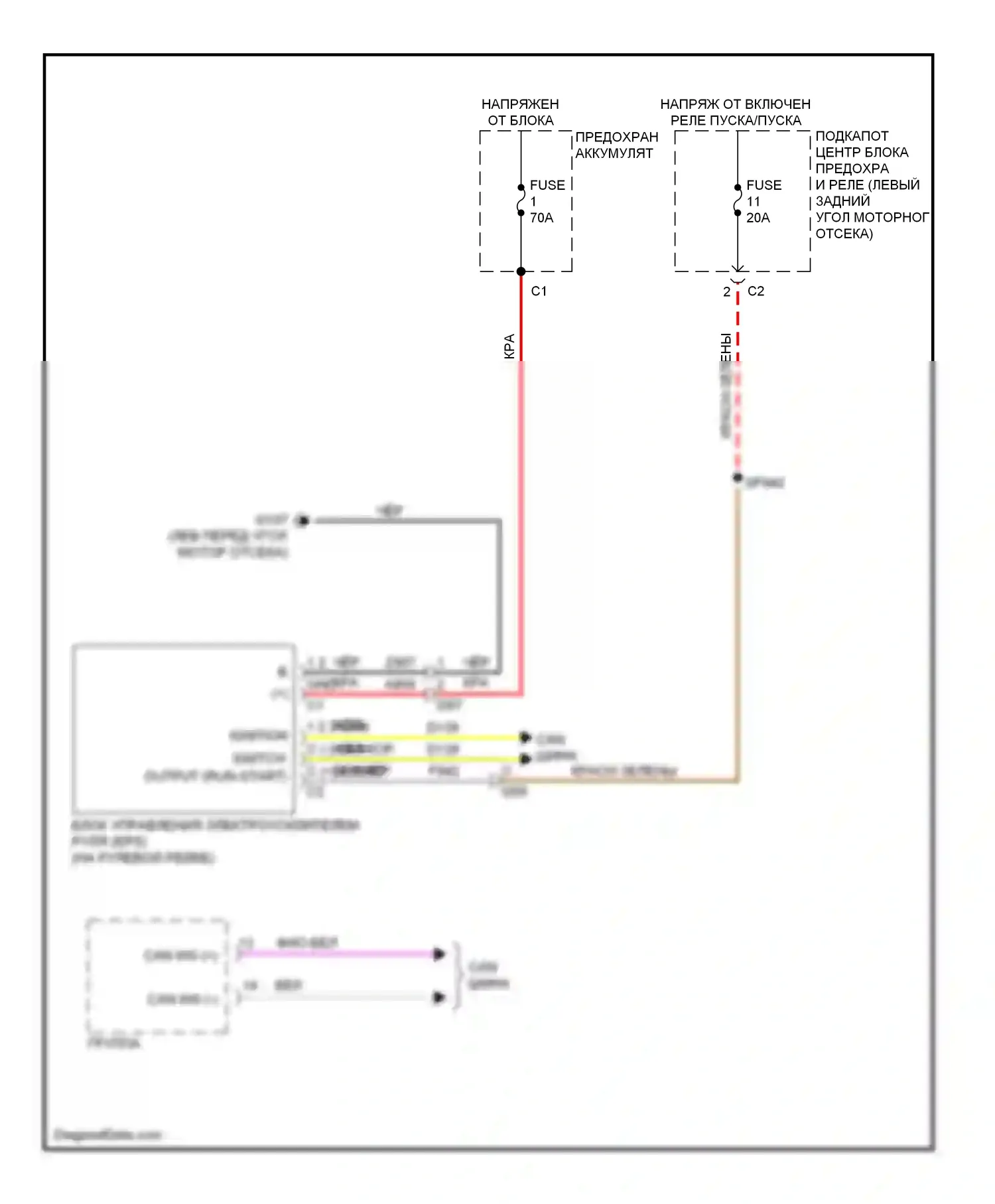 Dart Dodge PF (2012-2016): Электросхема электроусилителя руля 