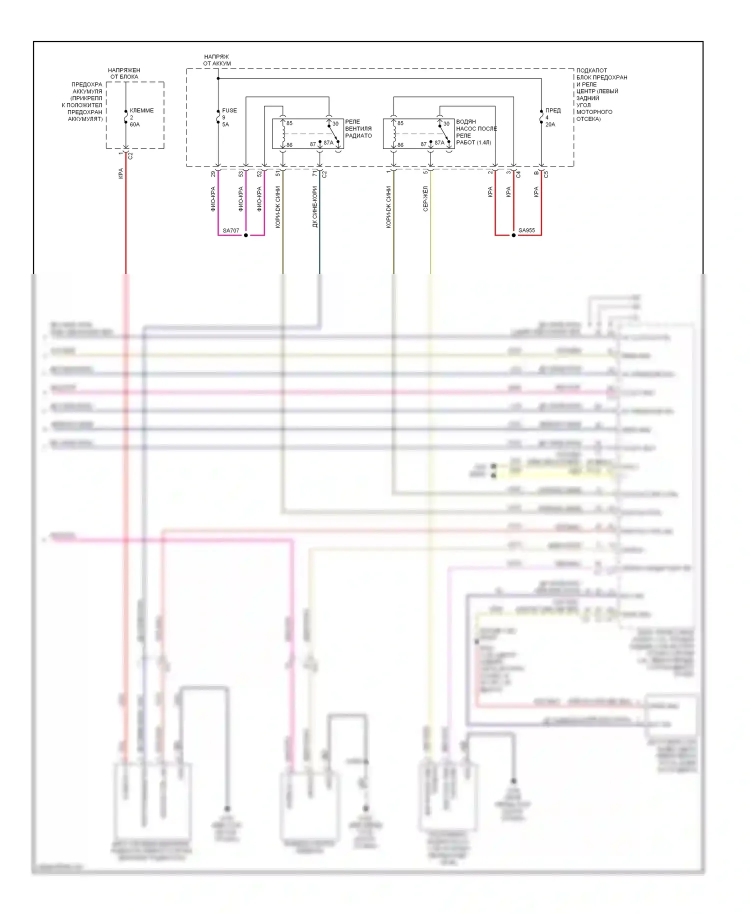 Dart Dodge PF (2012-2016): Электросхема ручного кондиционера (4 из 4) 