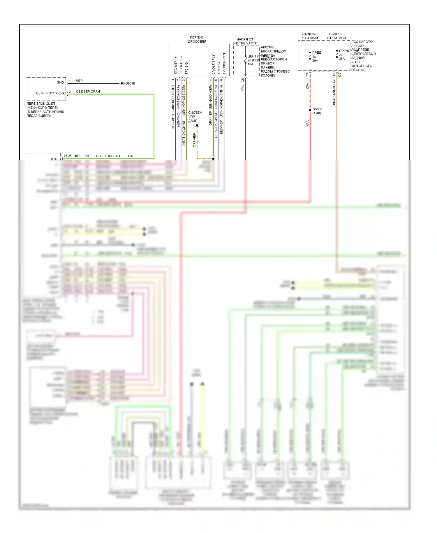 Dart Dodge PF (2012-2016): Электросхема круиз-контроля (1 из 2) 