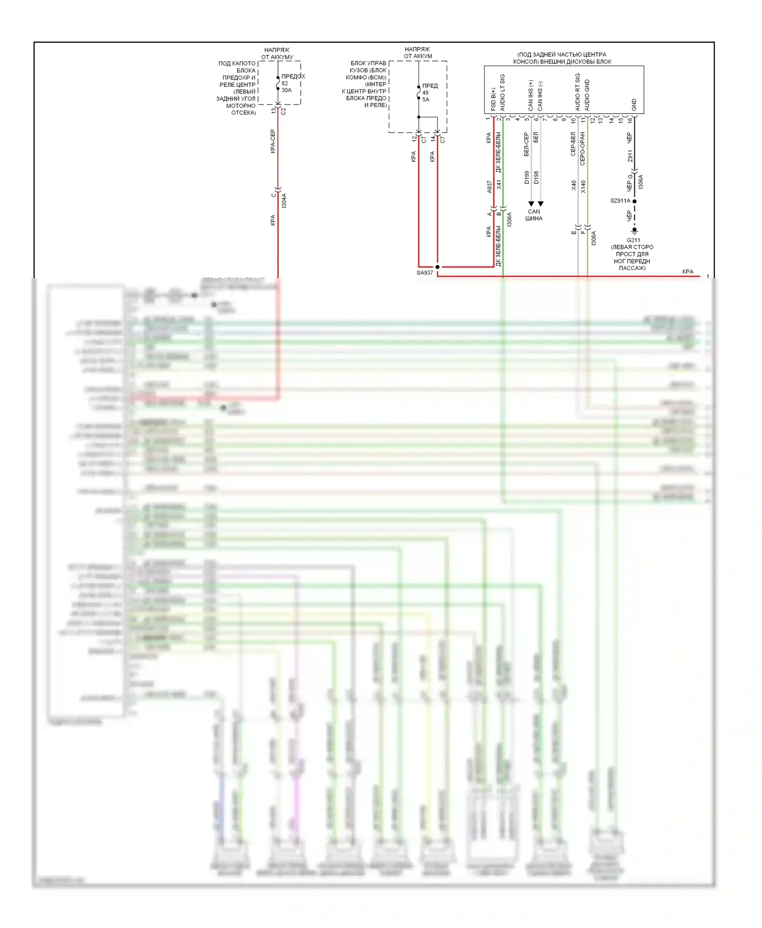 Dart Dodge PF (2012-2016): Электросхема навигации (1 из 3) 