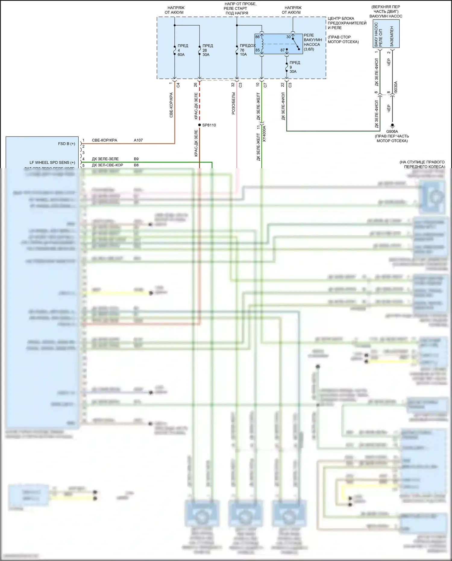 Durango SRT Dodge III рестайлинг 2 (2020-2024): Антиблокировочная система abs электросхема, кроме srt 