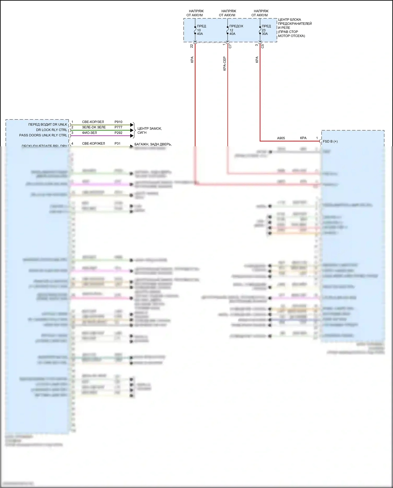 Durango SRT Dodge III рестайлинг 2 (2020-2024): Электросхема управления кузовом (2 из 2) 