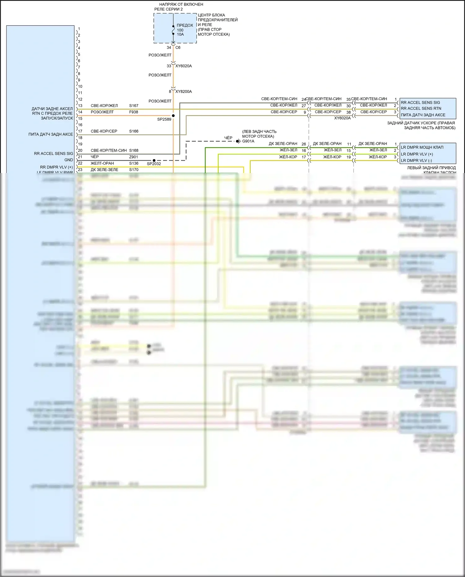 Durango SRT Dodge III рестайлинг 2 (2020-2024): Электросхема электронной подвески 