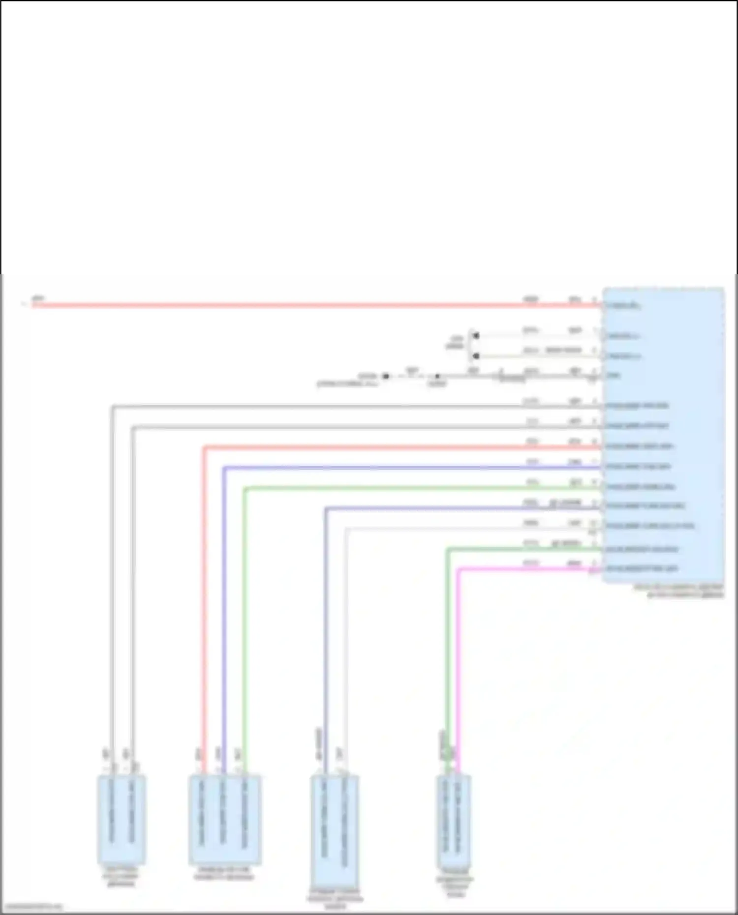 Durango SRT Dodge III рестайлинг 2 (2020-2024): Управление зеркалами заднего вида электросхема (2 из 2) 