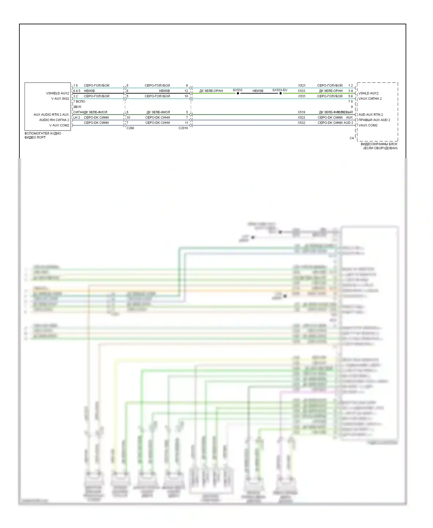 Durango Dodge III (2010-2013): Электросхема магнитолы (3 из 3) 