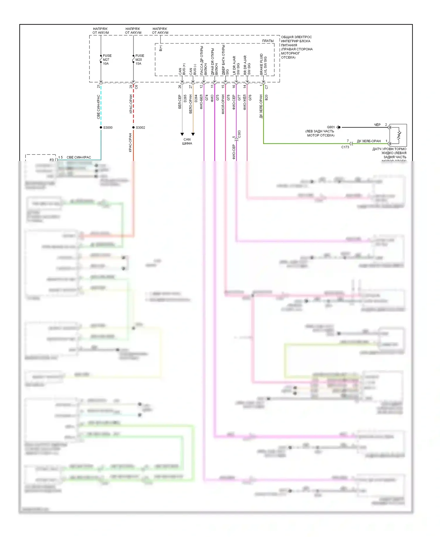Durango Dodge III (2010-2013): Электросхема утора 