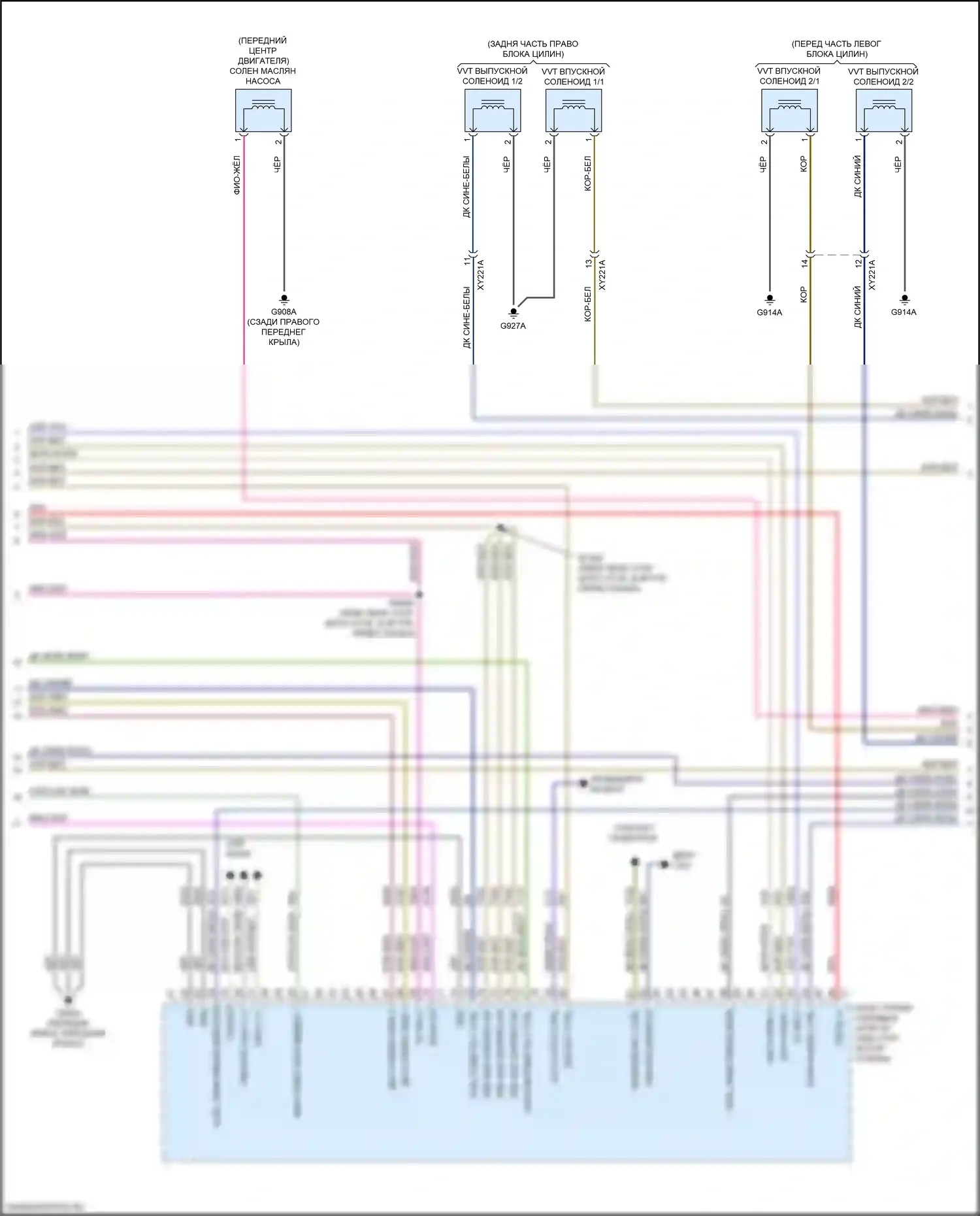 Ram Dodge V (2018-2024): Электросхема двигателя 3.6л гибрид (3 из 6) 