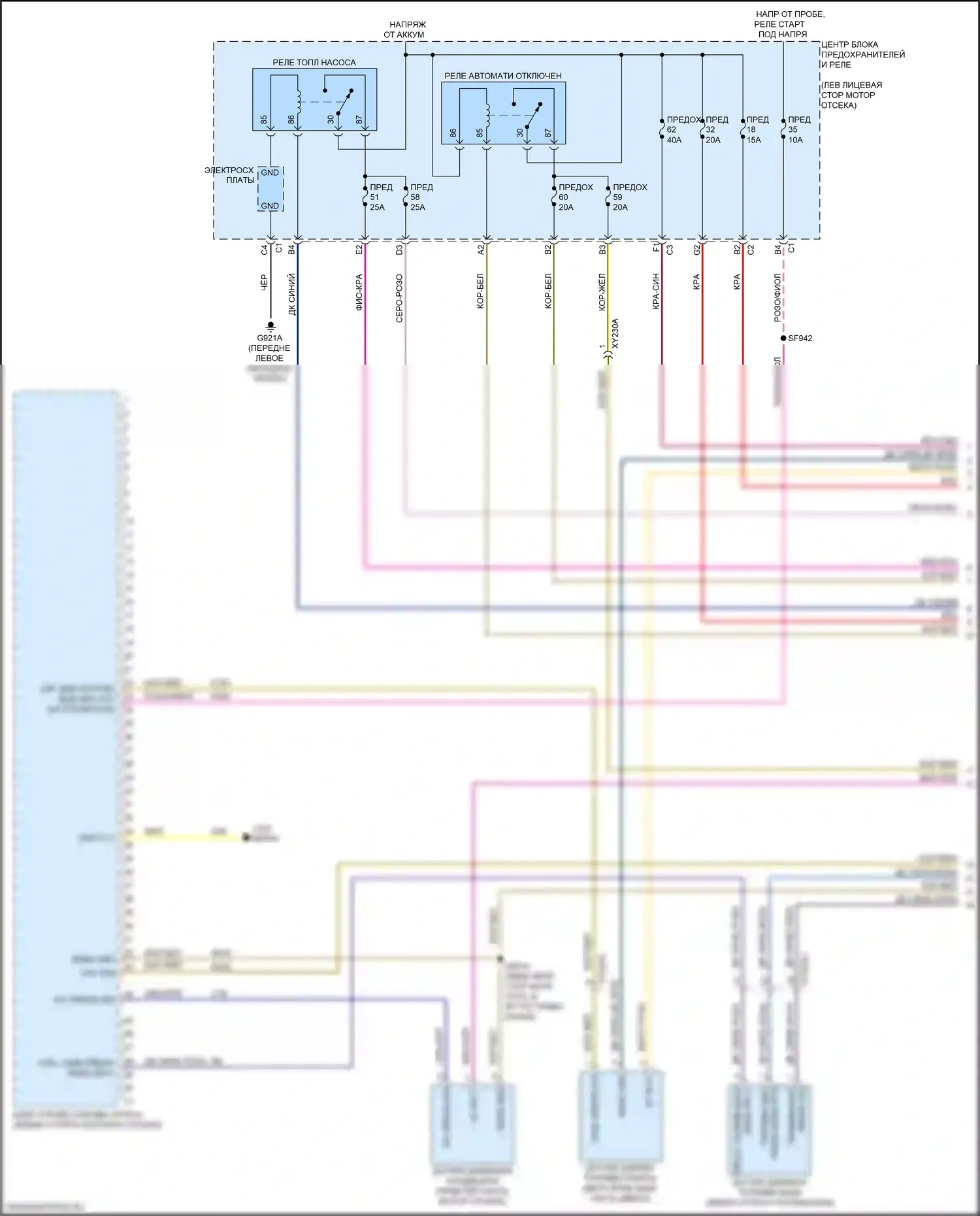 Ram Dodge V (2018-2024): Электросхема двигателя 6.2l с наддувом (1 из 6) 