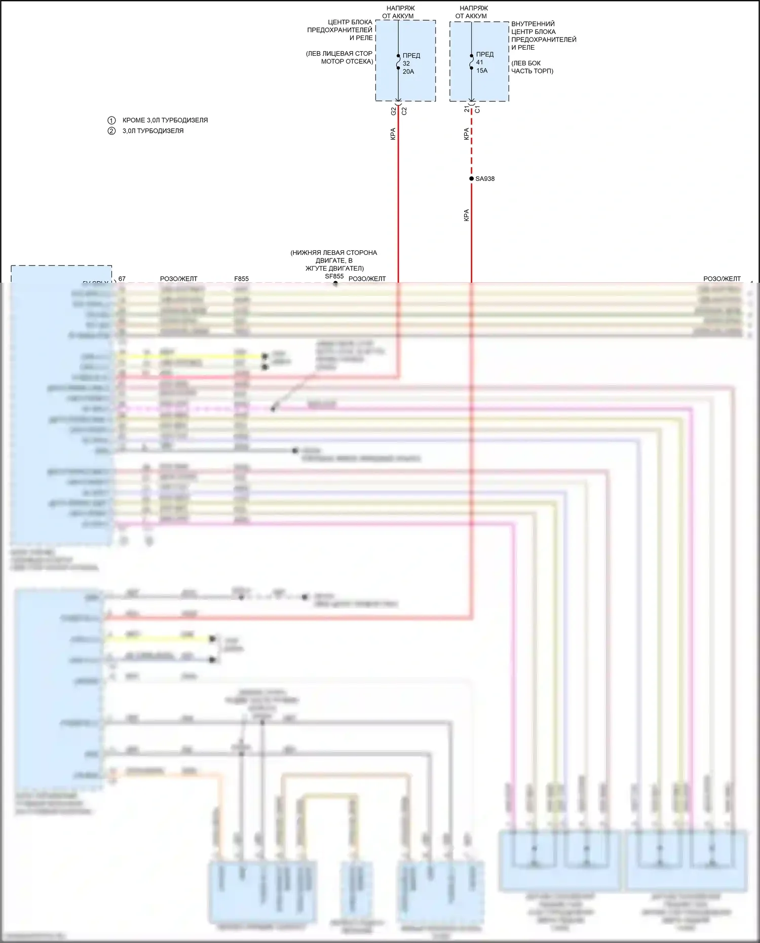 Ram Dodge V (2018-2024): Электросхема круиз-контроля (1 из 2) 