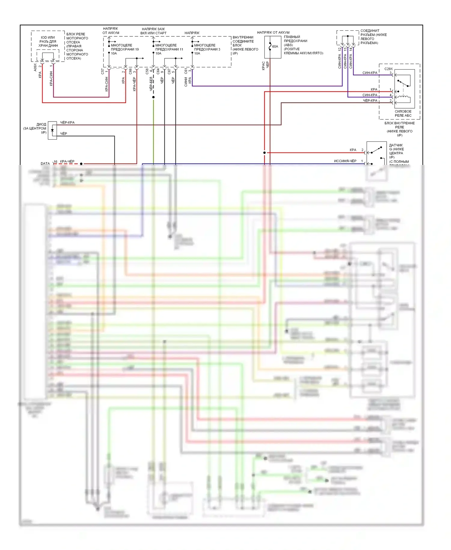 Summit Eagle I (1989-1996): Электросхемы антиблокировочной системы abs 