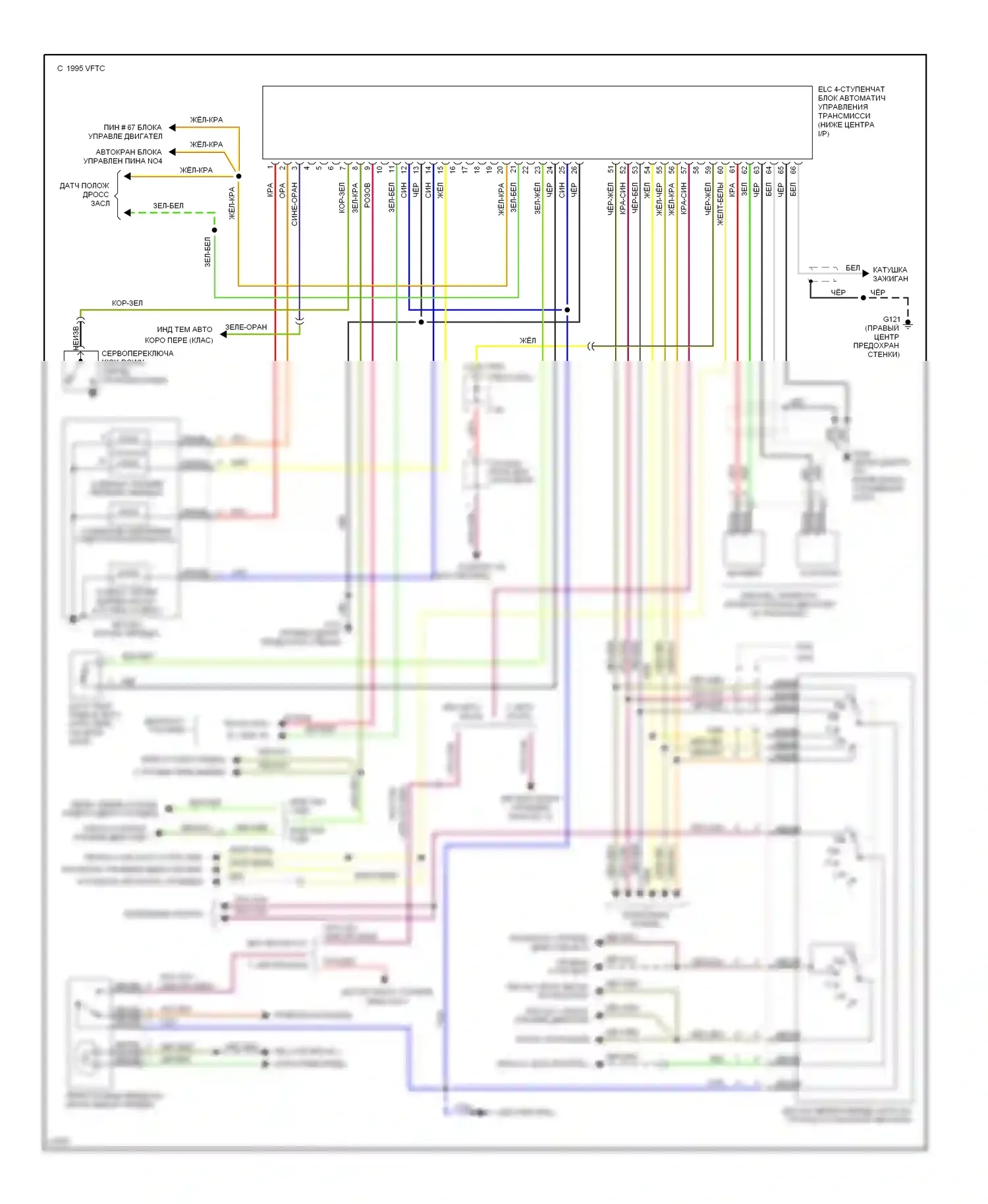 Summit Eagle I (1989-1996): Электросхема коробки передач 